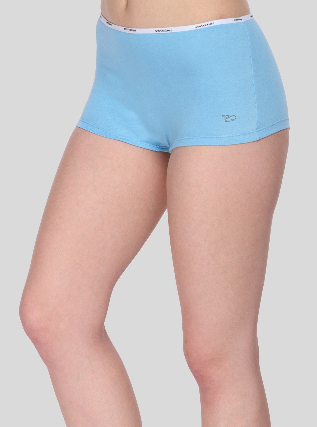 Women's Blue Solid Color Hipster Brief – Cotton Stretch Comfort Fit by Boer and Fitch - Boer and Fitch