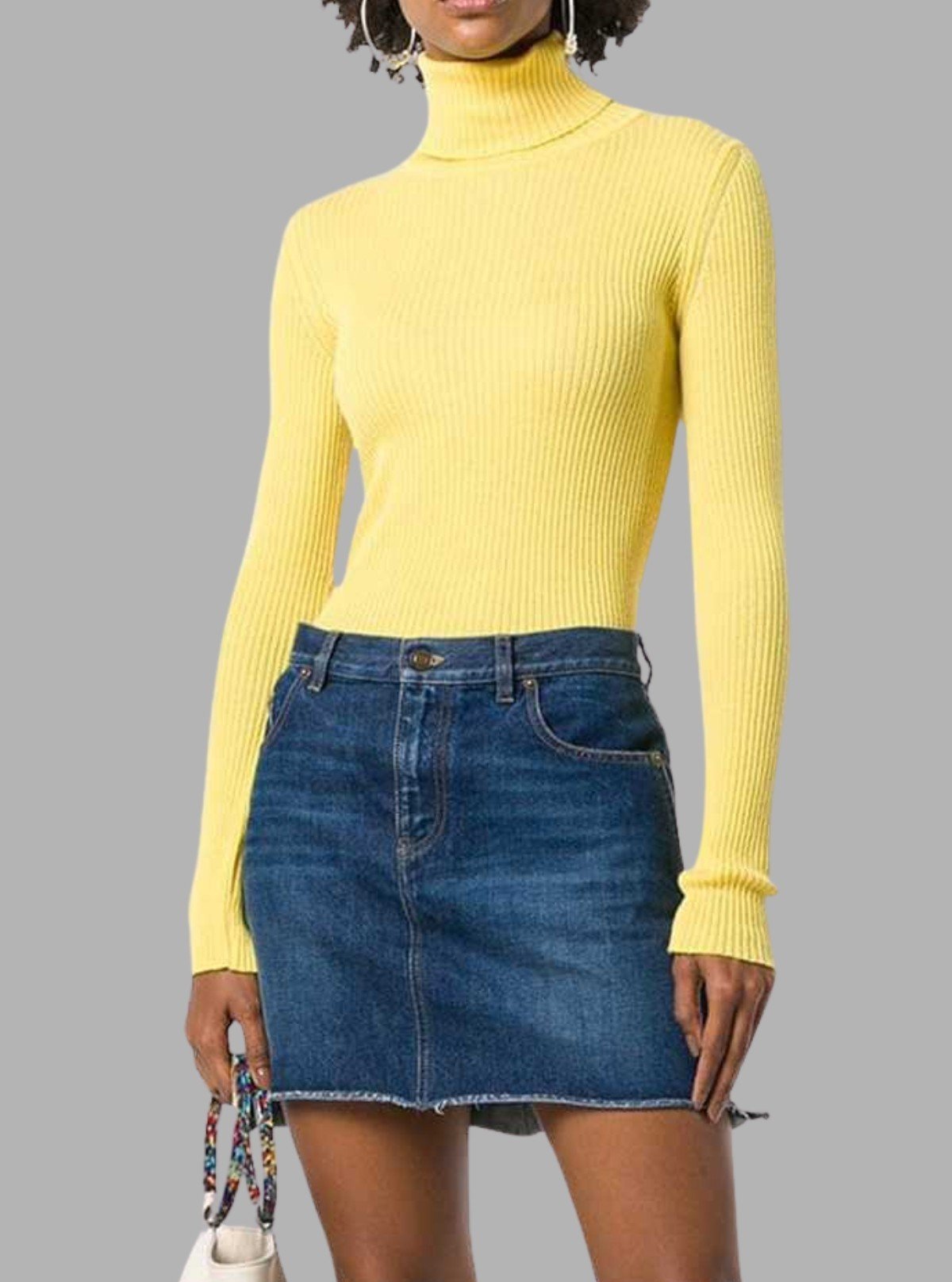 Women’s Bright Yellow Turtle Neck Top – Stylish & Comfortable | Boer & Fitch - Boer and Fitch