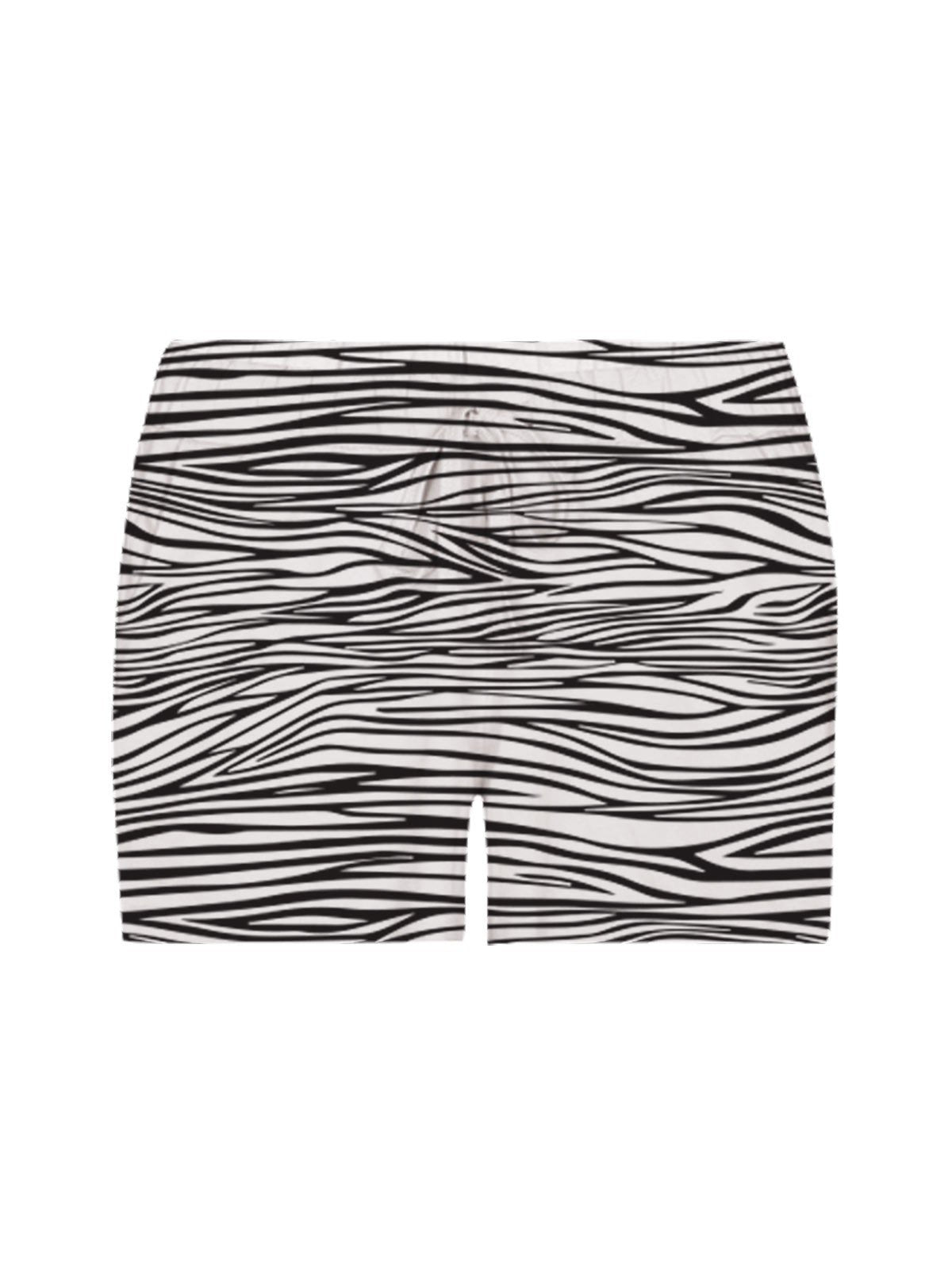 Women’s Brown Animal Print Cotton Jersey Knit Shorts – Bold & Comfortable Style - Boer and Fitch