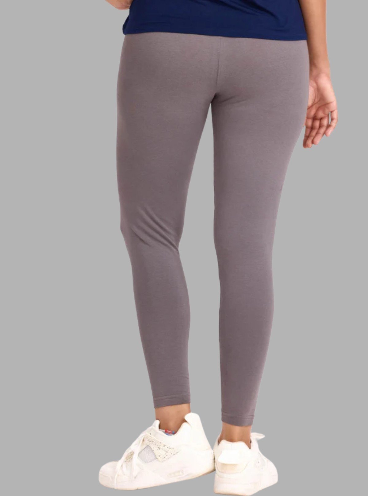 Women's Brown Ankle Legging – Cotton Elastane Feather Touch by Boer & Fitch - Boer and Fitch