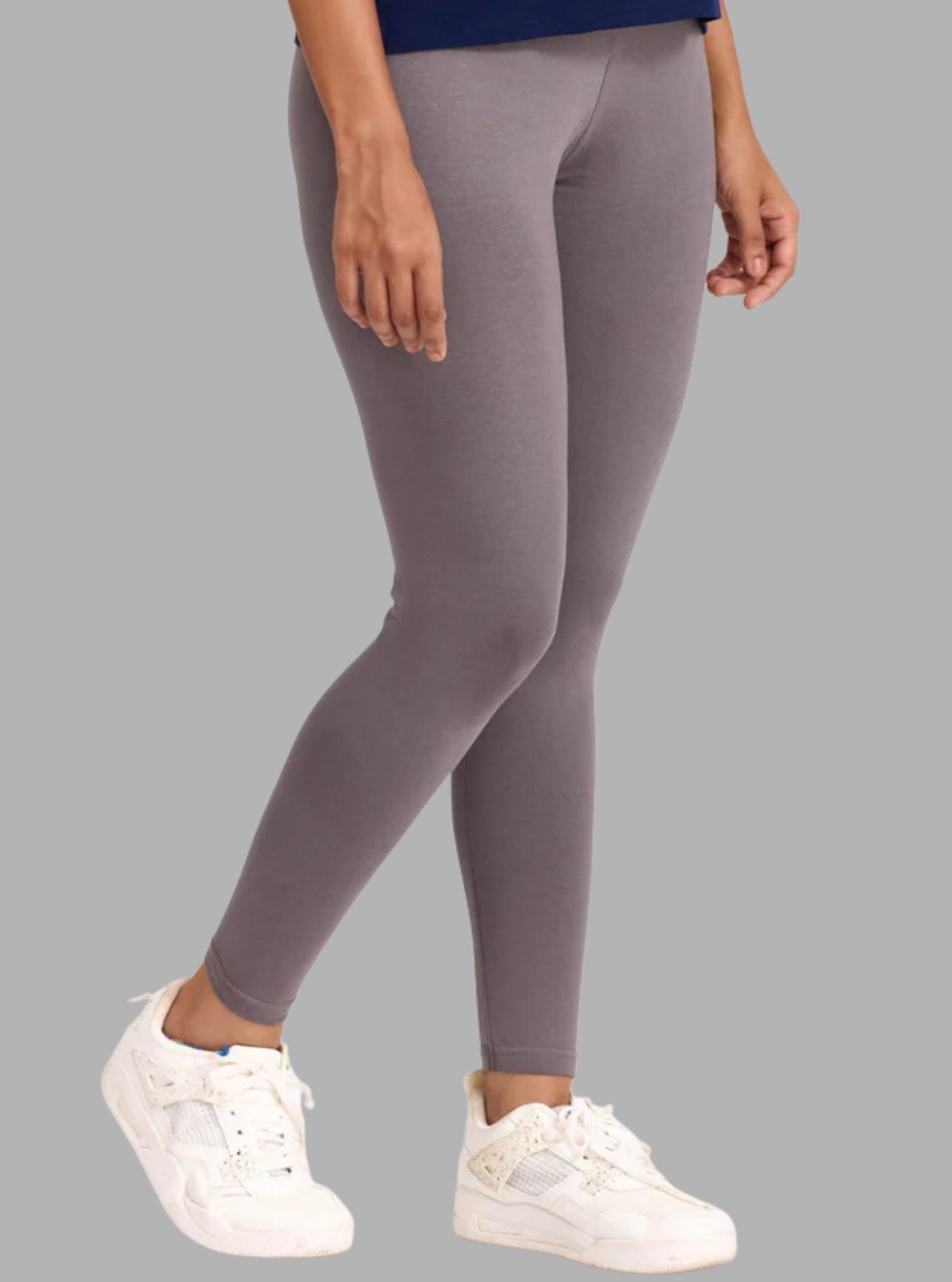 Women's Brown Ankle Legging – Cotton Elastane Feather Touch by Boer & Fitch - Boer and Fitch
