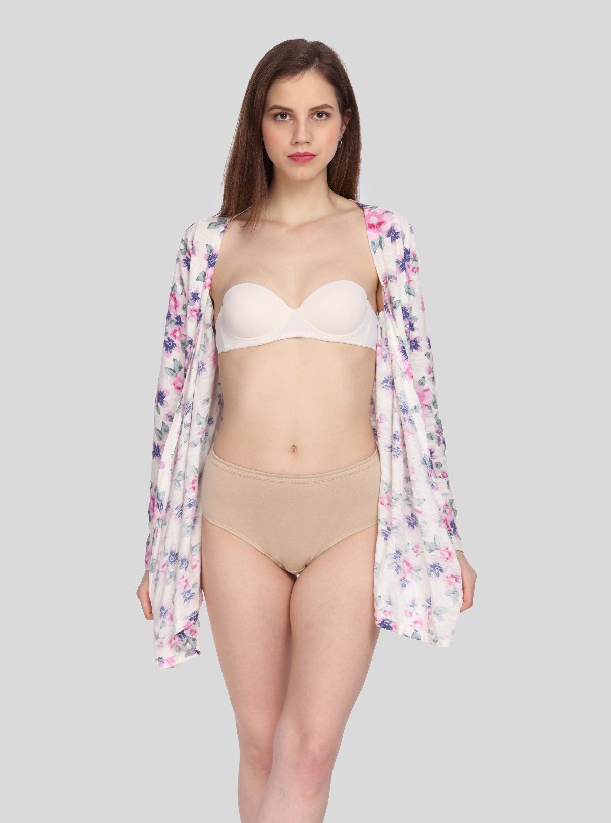 Women’s Brown Cotton Elastane Brief – Soft Stretch Fit for Daily Comfort - Boer and Fitch