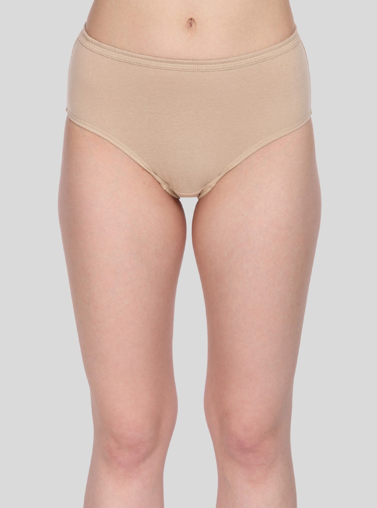 Women’s Brown Cotton Elastane Brief – Soft Stretch Fit for Daily Comfort - Boer and Fitch