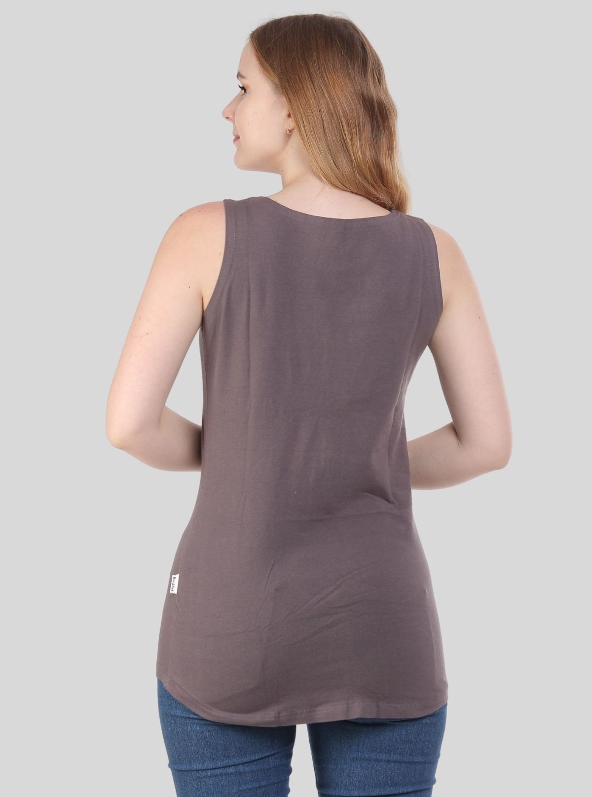Women’s Brown Sleeveless Stretch Top – Boer and Fitch - Boer and Fitch