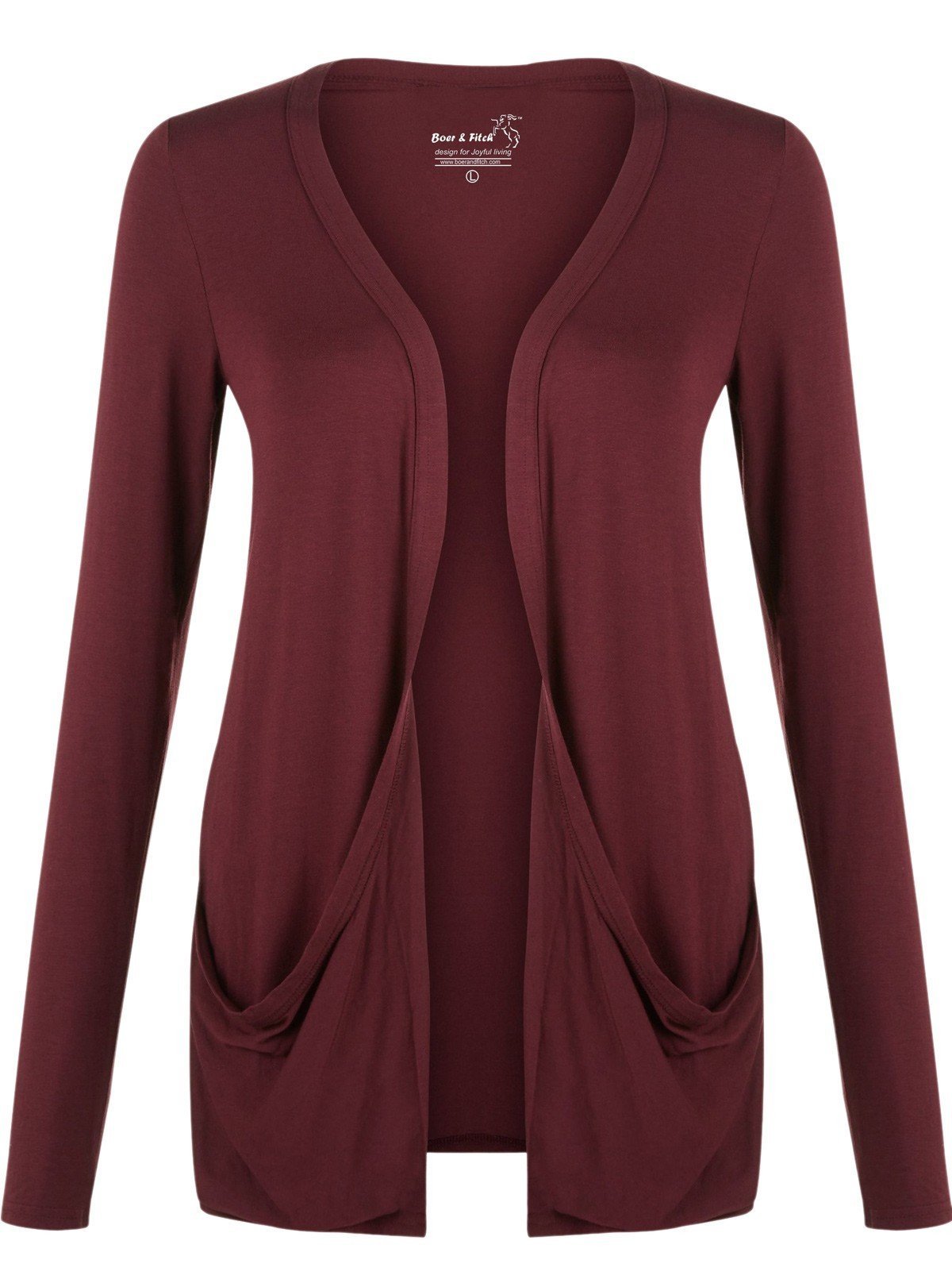 Women’s Burgundy Crushed Slub Shrug – Stylish & Comfortable | Boer & Fitch - Boer and Fitch