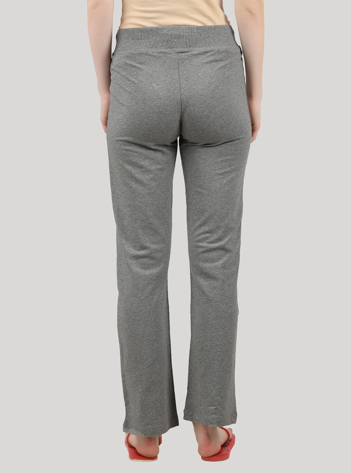 Women’s Charcoal Melange Stretch Jogging Pant in Cotton Fleece Fabric - Boer and Fitch