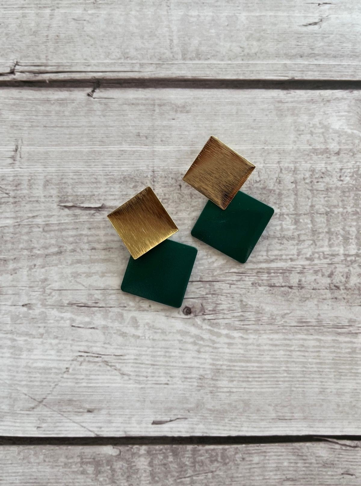 Women’s Colorblock Geometric Drop Earrings – Bold Contemporary Style - Boer and Fitch