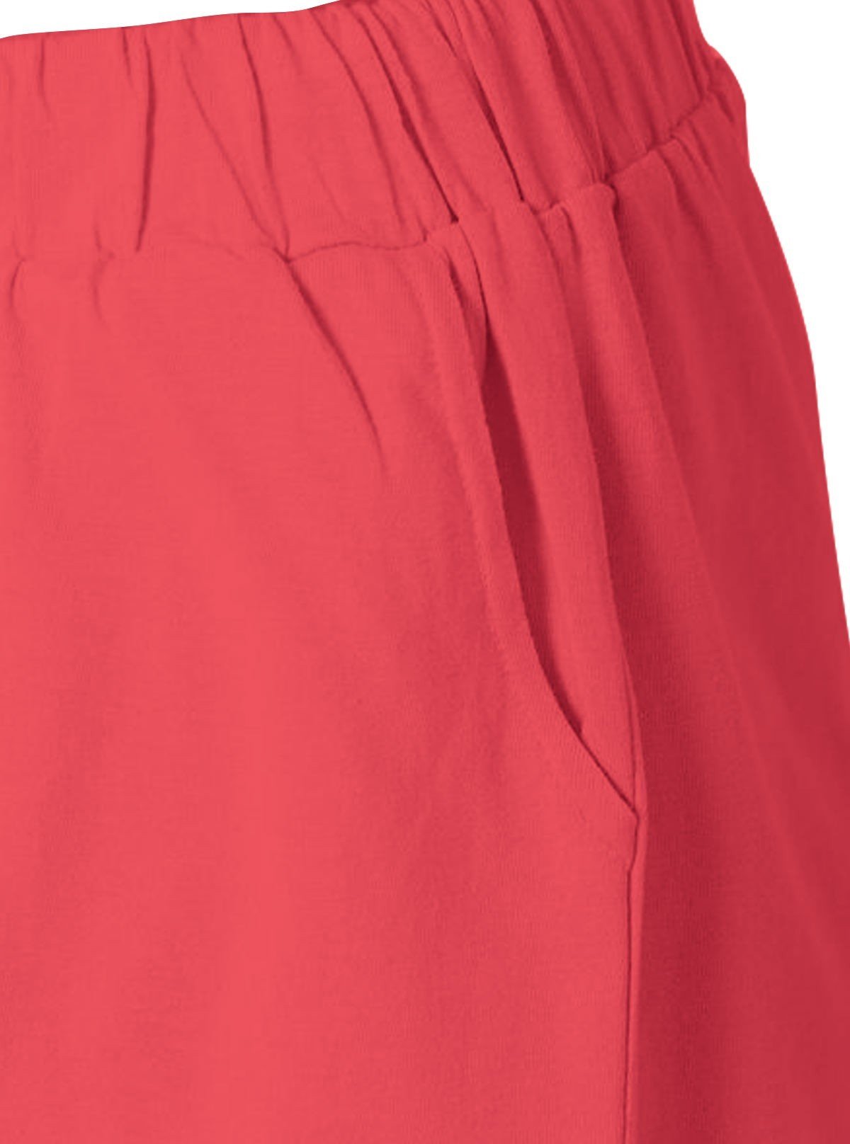 Women’s Coral Cotton Jersey Shorts – Soft, Vibrant & All - Day Comfort Fit - Boer and Fitch