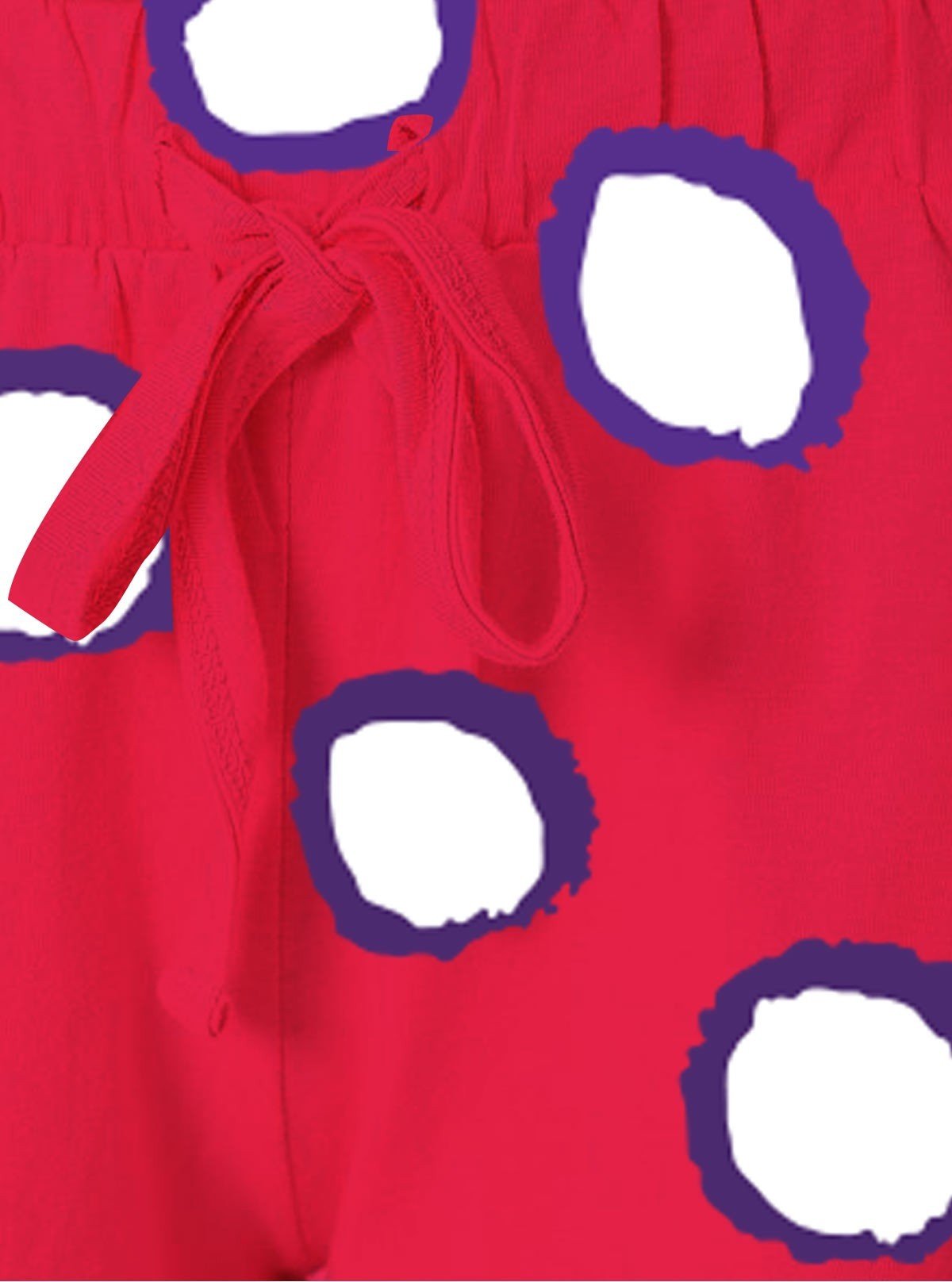 Women’s Coral & White Graphic Cotton Jersey Shorts – Soft, Bold & Stylish Fit - Boer and Fitch
