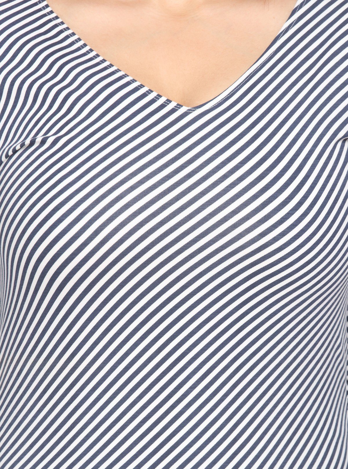 Women’s Cross Striped Printed Long Sleeve Cotton Jersey Top | Boer & Fitch - Boer and Fitch