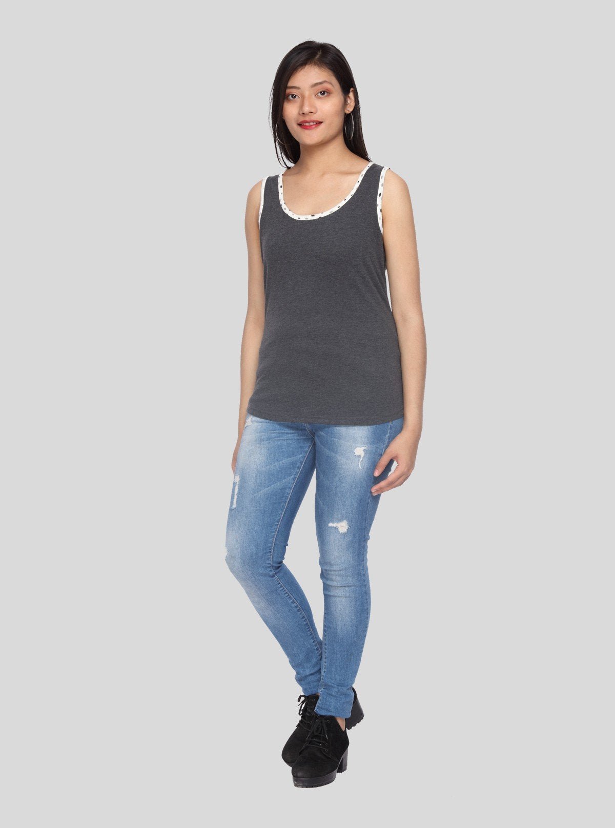 Women’s Dark Melange Tank Top – Boer and Fitch - Boer and Fitch