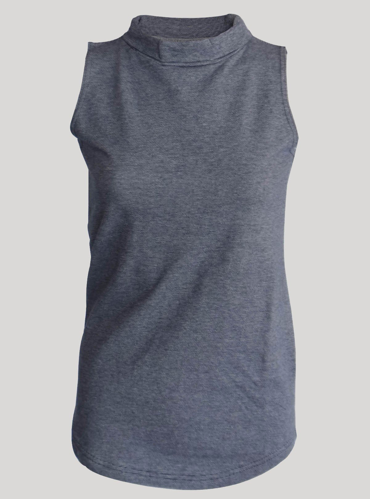 Women’s Dusted Black High Neck Sleeveless Top – Chic & Comfortable | Boer & Fitch - Boer and Fitch