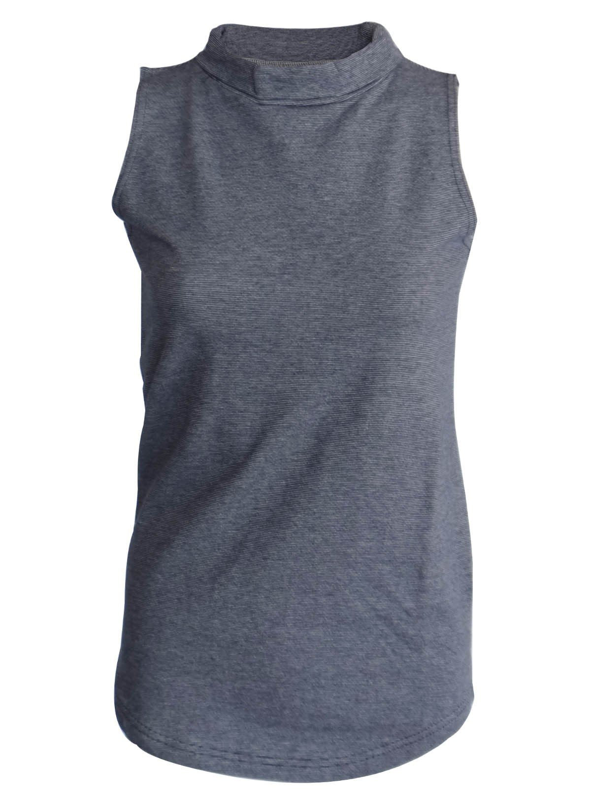 Women’s Dusted Black High Neck Sleeveless Top – Chic & Comfortable | Boer & Fitch - Boer and Fitch