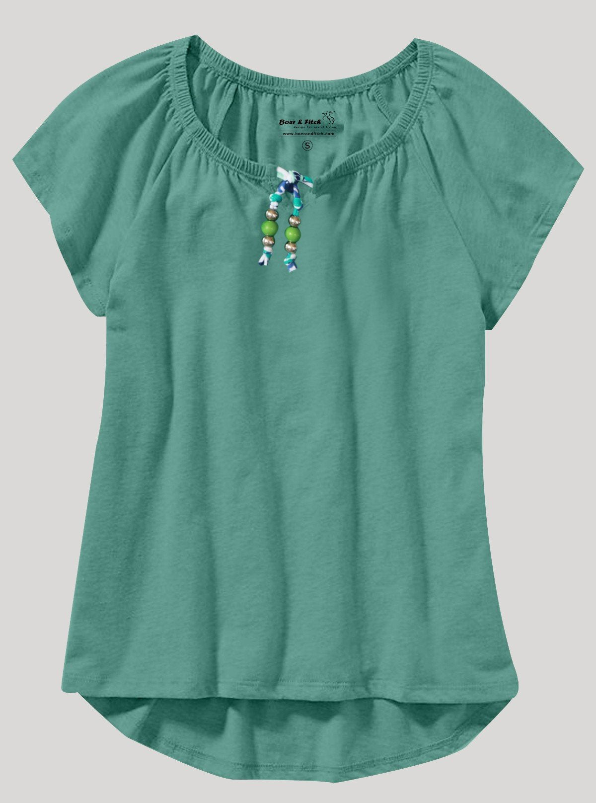 Women’s Dusted Green Pleated Top – Elegant & Comfortable | Boer & Fitch - Boer and Fitch