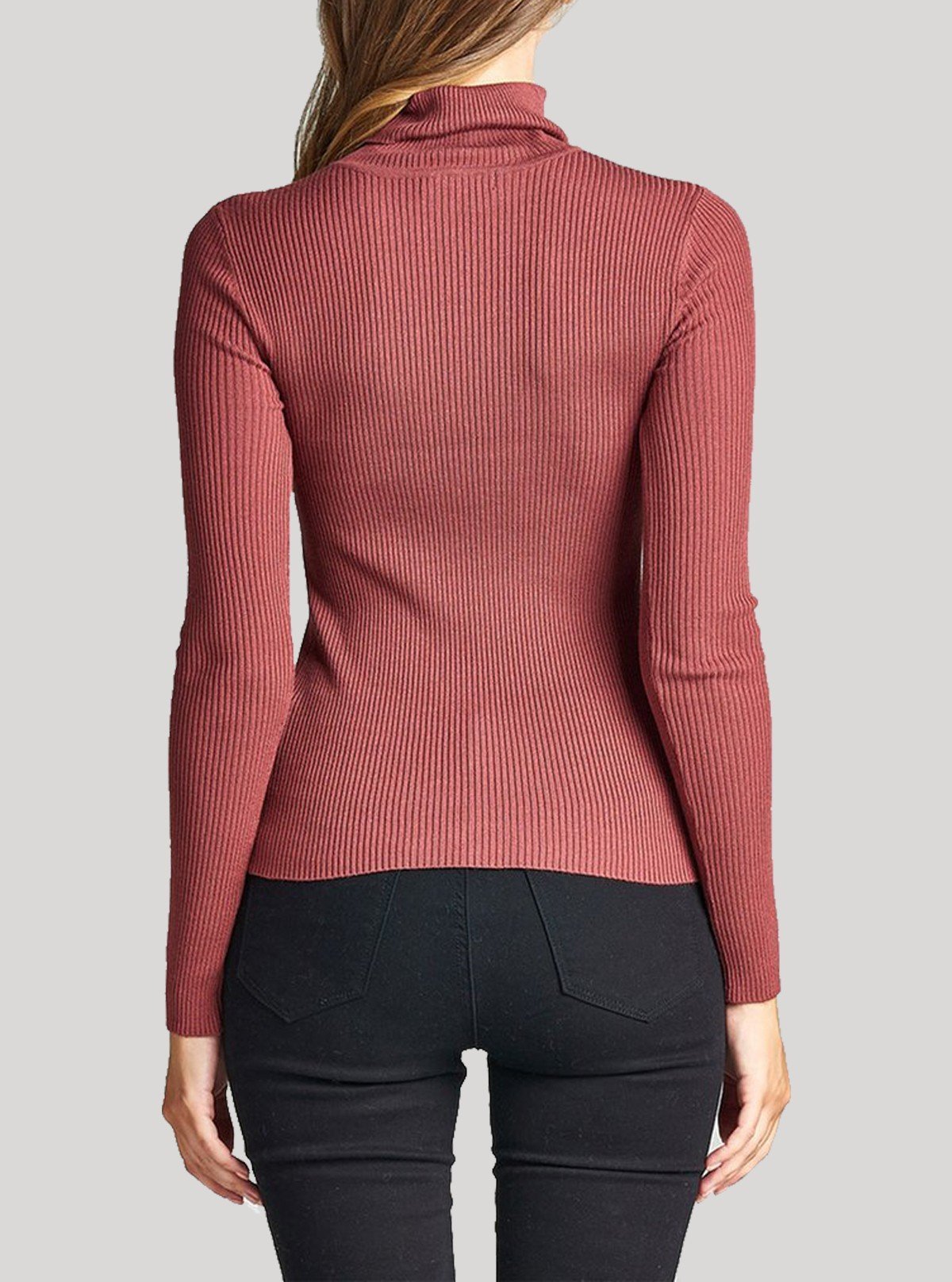 Women’s Dusted Red Turtle Neck Top – Stylish & Comfortable | Boer & Fitch - Boer and Fitch