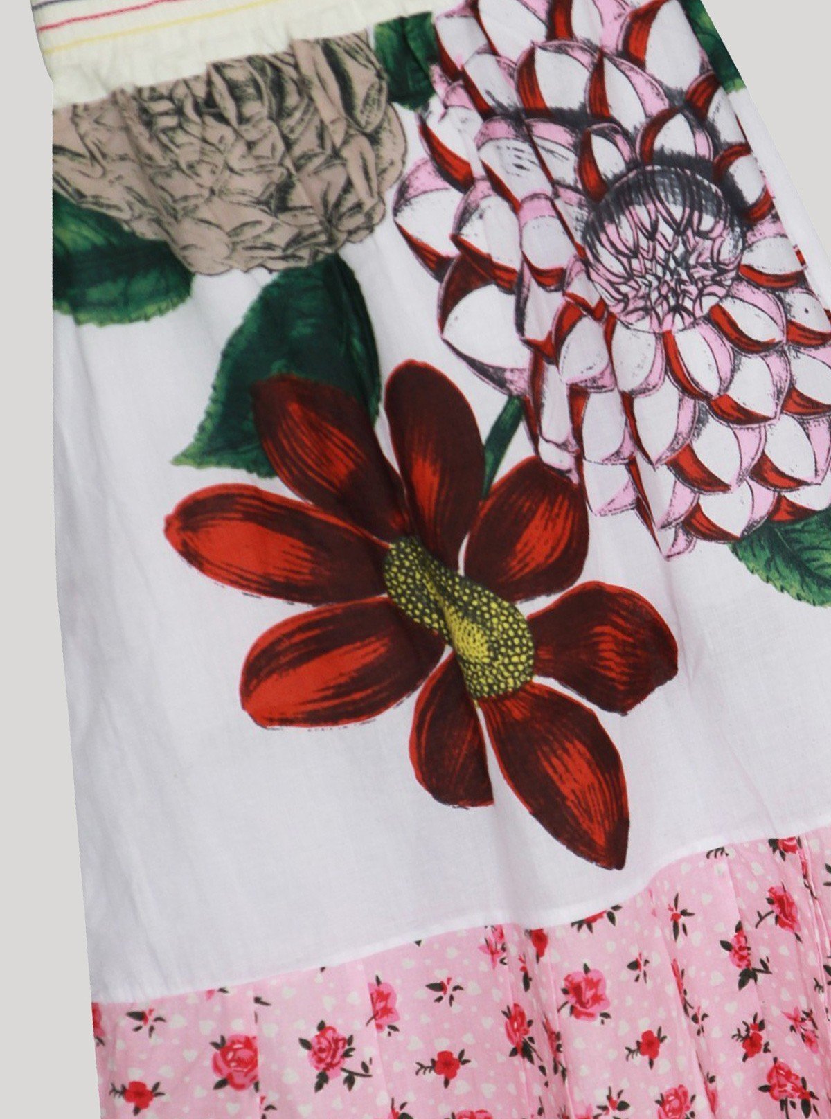 Women’s Ecru Floral Print Skirt – Elegant & Stylish | Boer & Fitch - Boer and Fitch