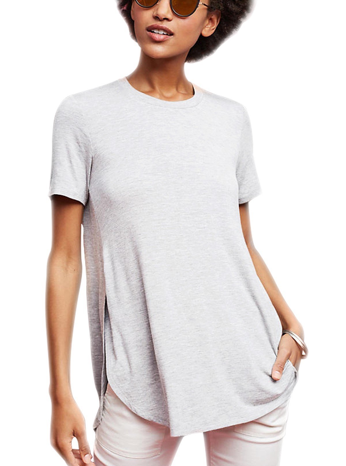 Women’s Ecru Melange Cross Pleated Top – Elegant & Comfortable | Boer & Fitch - Boer and Fitch