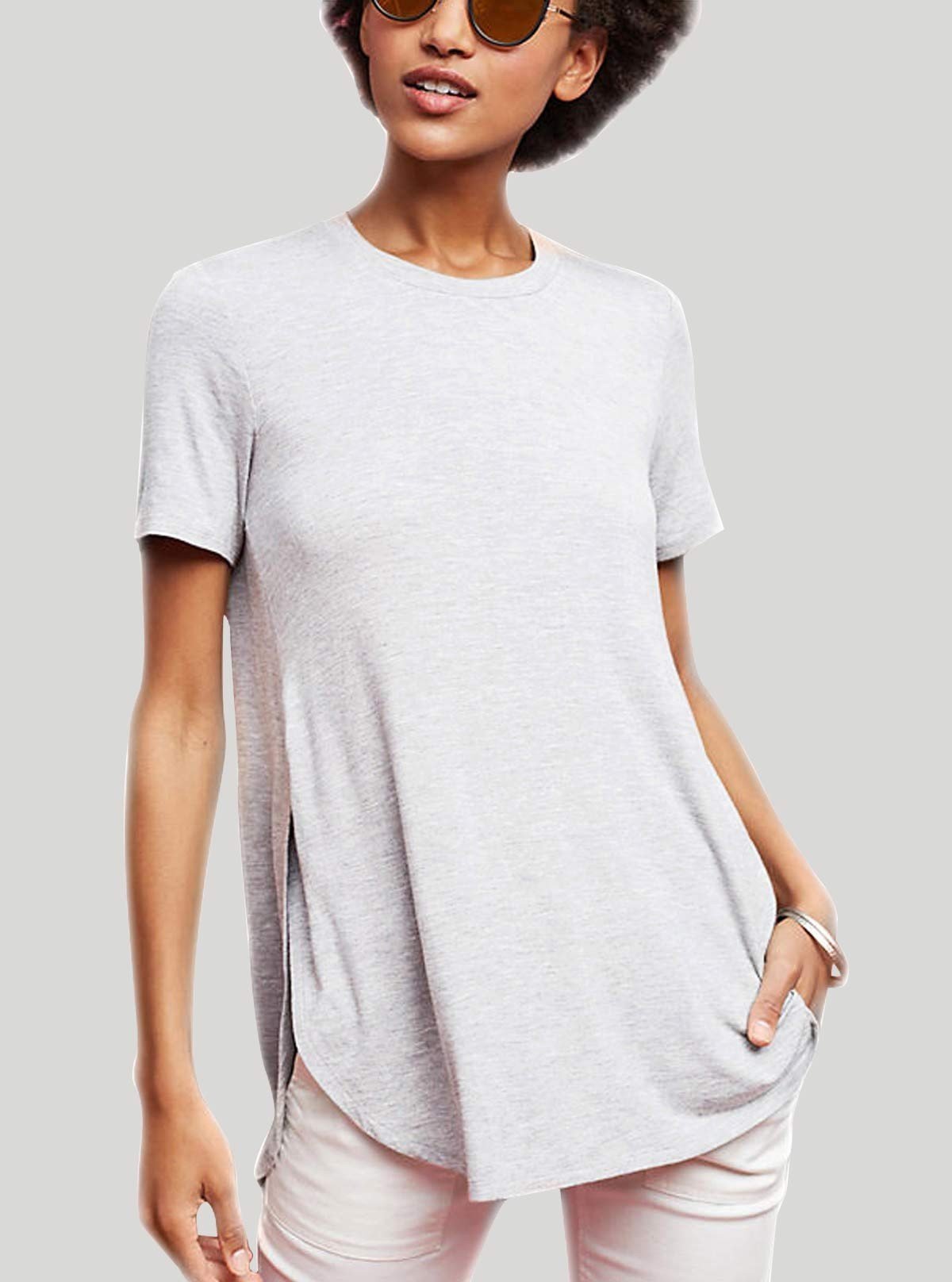 Women’s Ecru Melange Cross Pleated Top – Elegant & Comfortable | Boer & Fitch - Boer and Fitch