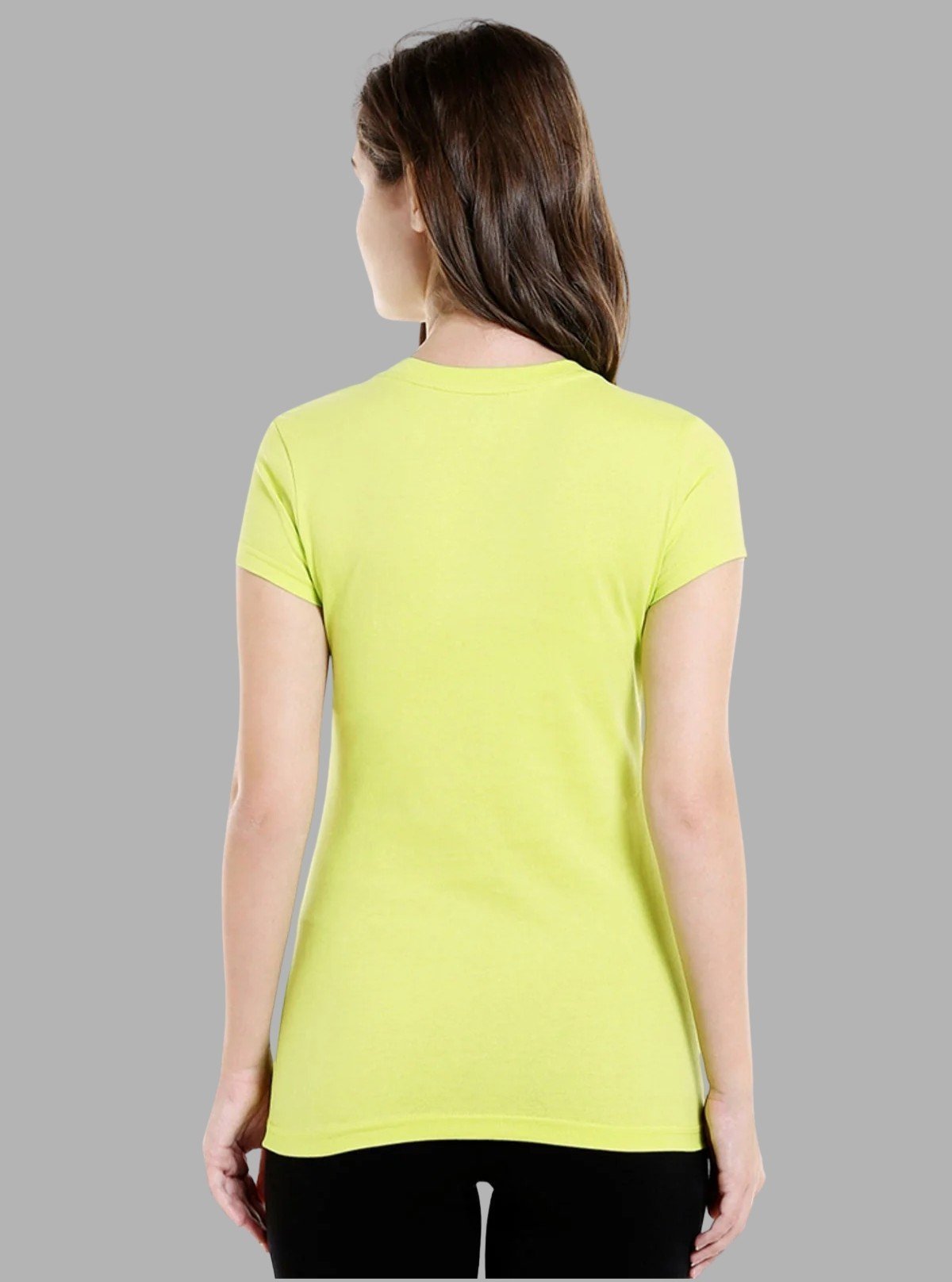 Women’s Electric Yellow V - Neck Short Sleeve Cotton Jersey T-Shirt by Boer and Fitch - Boer and Fitch