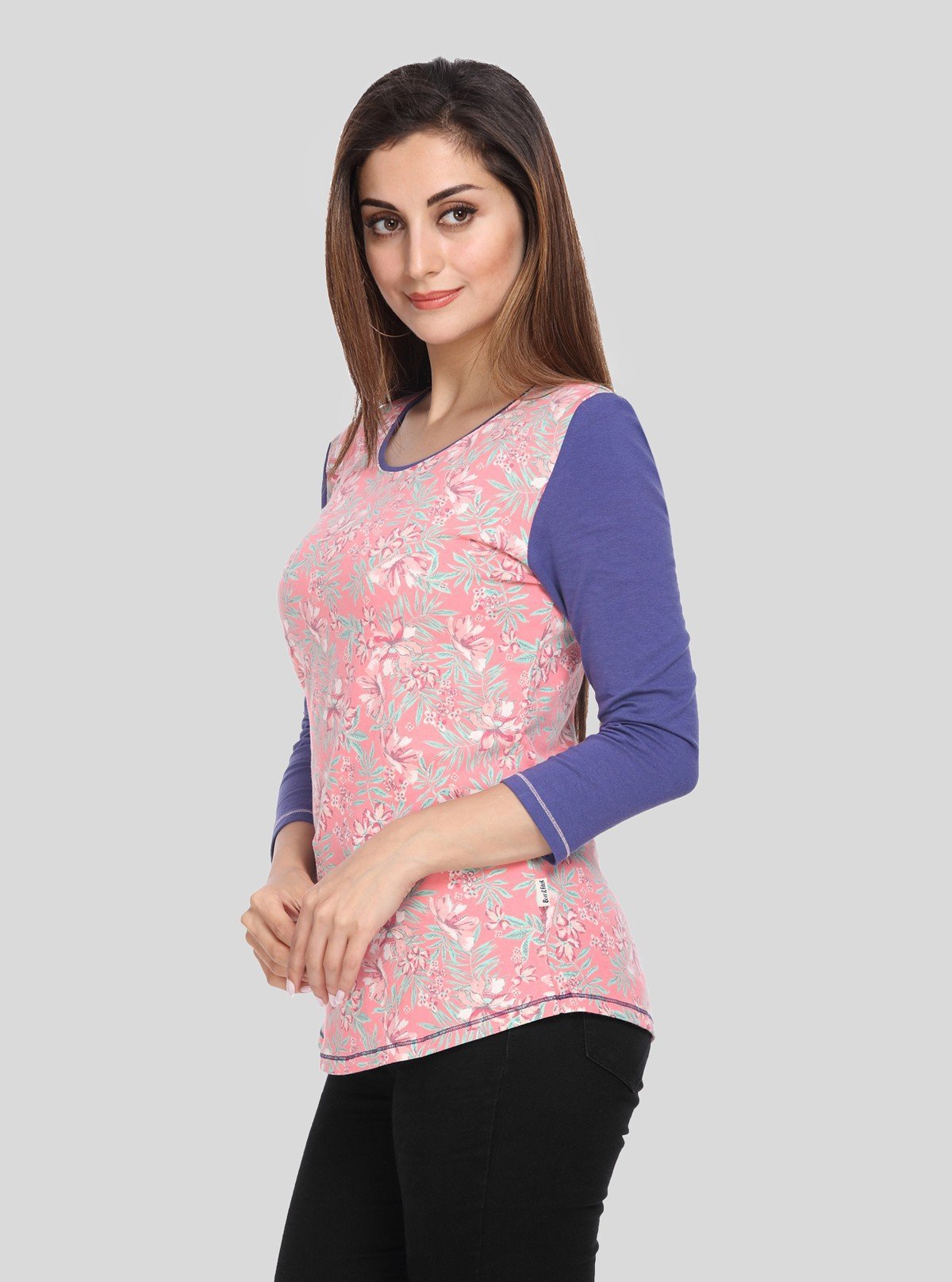 Women's Elegant Artistic Floral Printed Top – Refined & Expressive by Boer & Fitch - Boer and Fitch