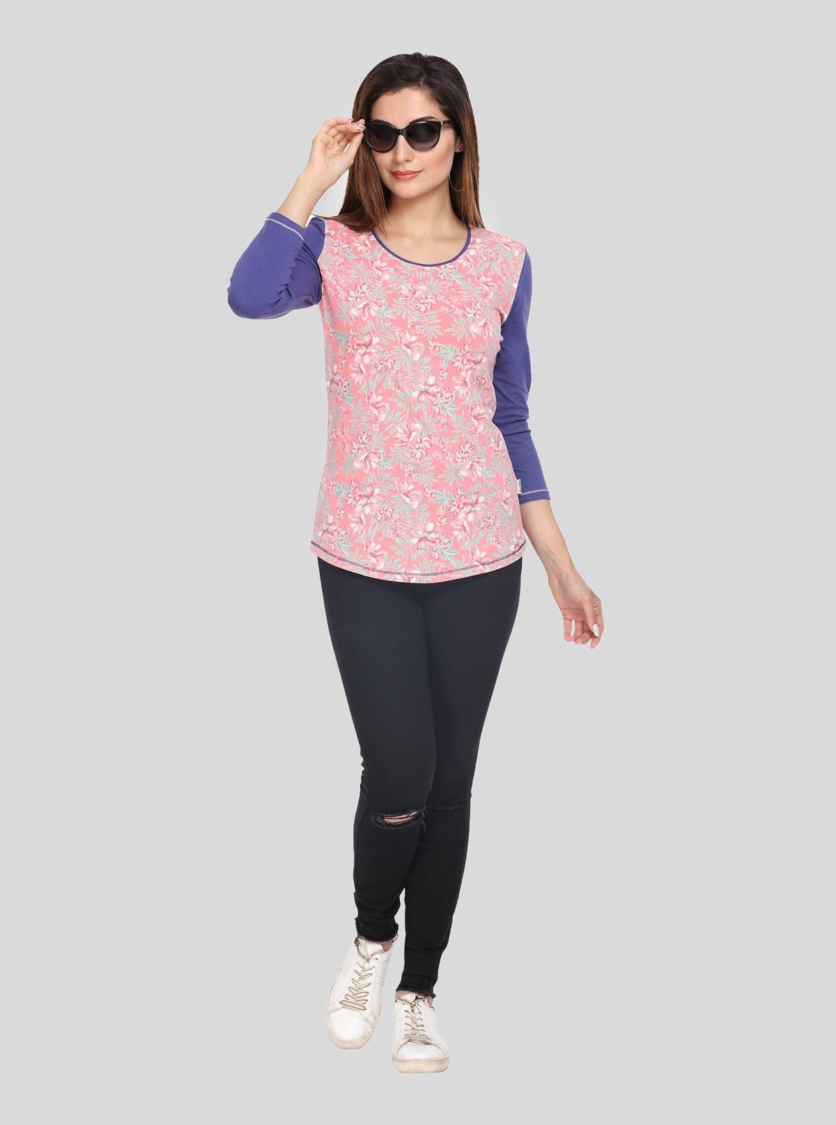 Women's Elegant Artistic Floral Printed Top – Refined & Expressive by Boer & Fitch - Boer and Fitch