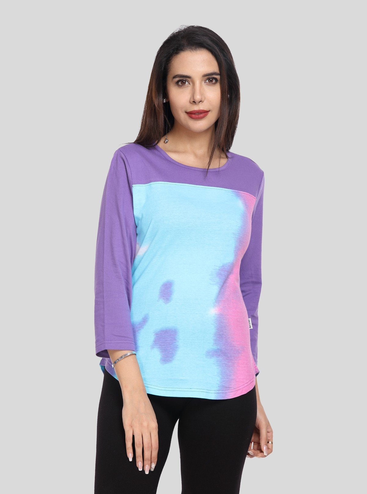 Women's Elegant Tie and Dye Top – Artistic Style in Soft Cotton by Boer & Fitch - Boer and Fitch