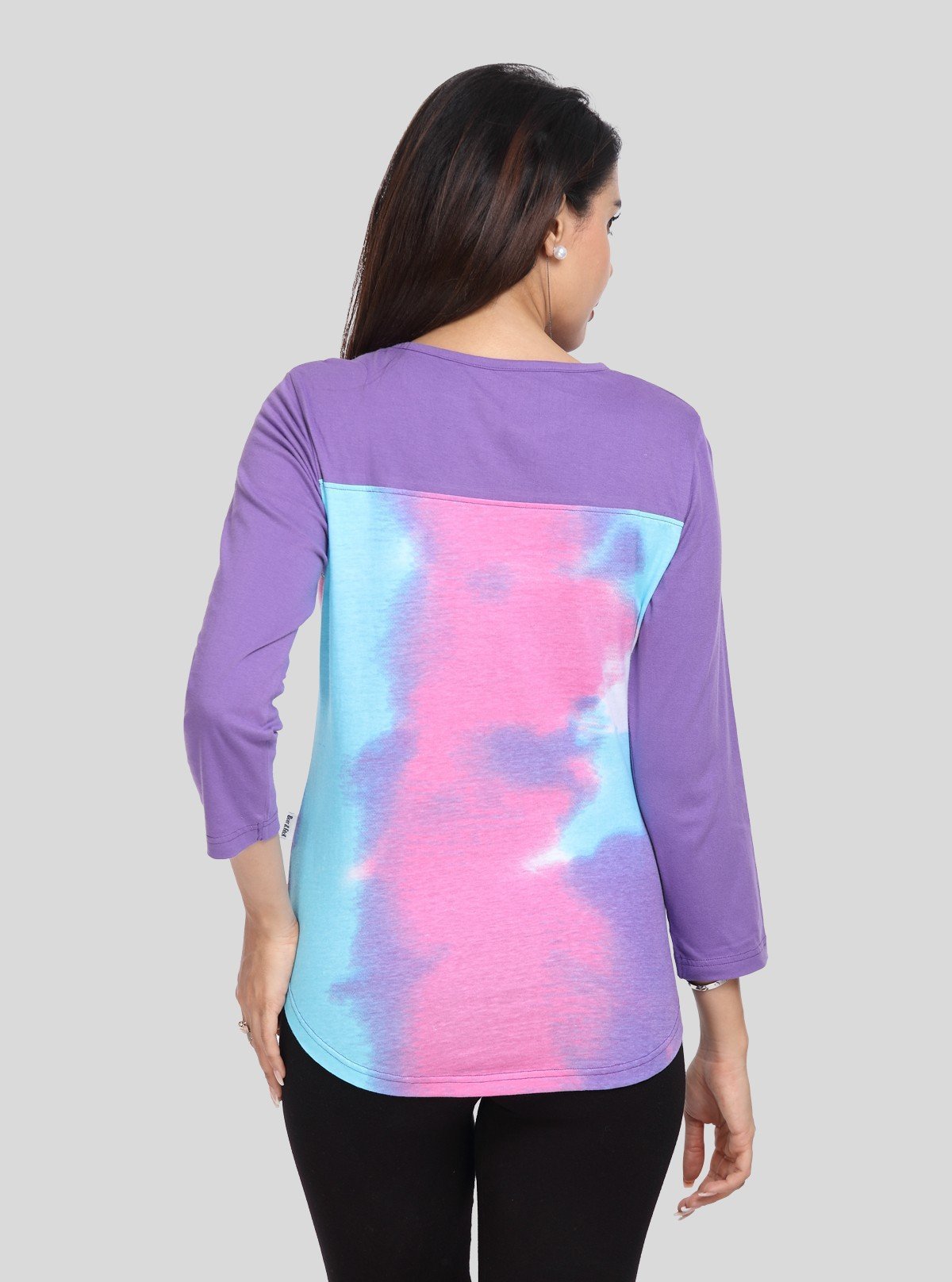 Women's Elegant Tie and Dye Top – Artistic Style in Soft Cotton by Boer & Fitch - Boer and Fitch