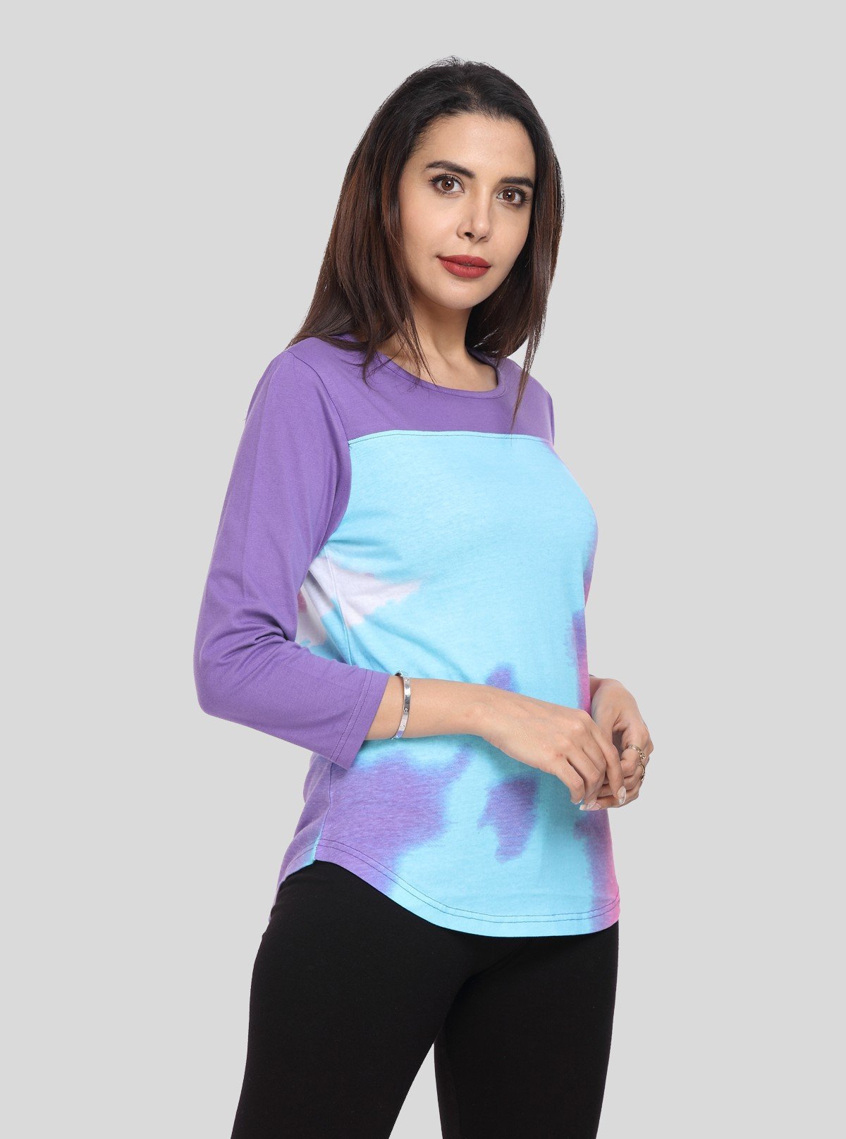 Women's Elegant Tie and Dye Top – Artistic Style in Soft Cotton by Boer & Fitch - Boer and Fitch