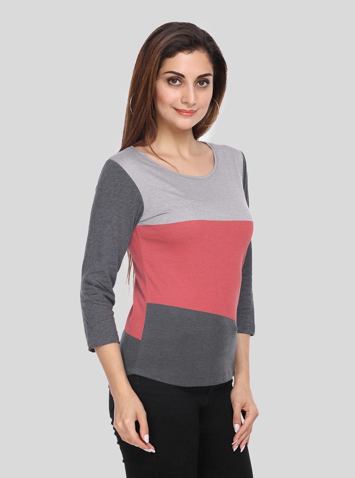 Women's Elegant Tri - Colour Top – Stylish & Modern Wear by Boer & Fitch - Boer and Fitch