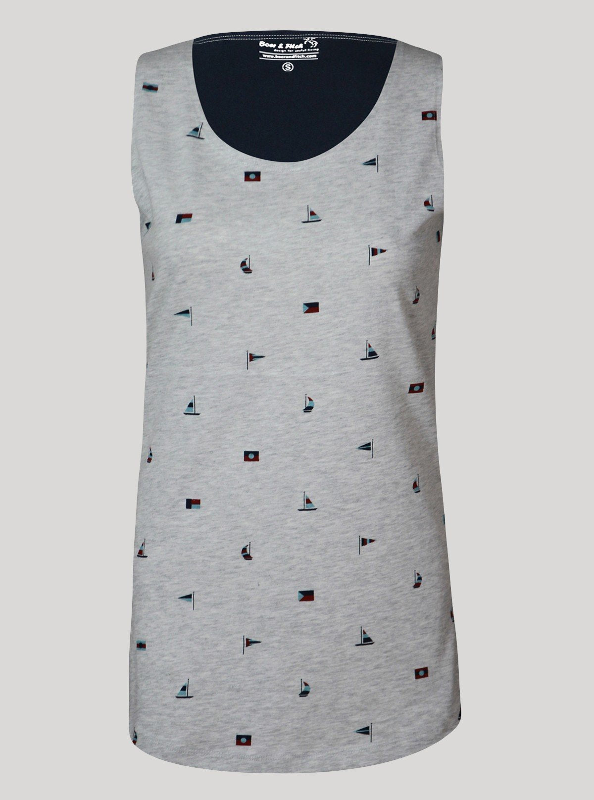 Women’s Flag Printed Sleeveless Top – Trendy & Comfortable | Boer & Fitch - Boer and Fitch