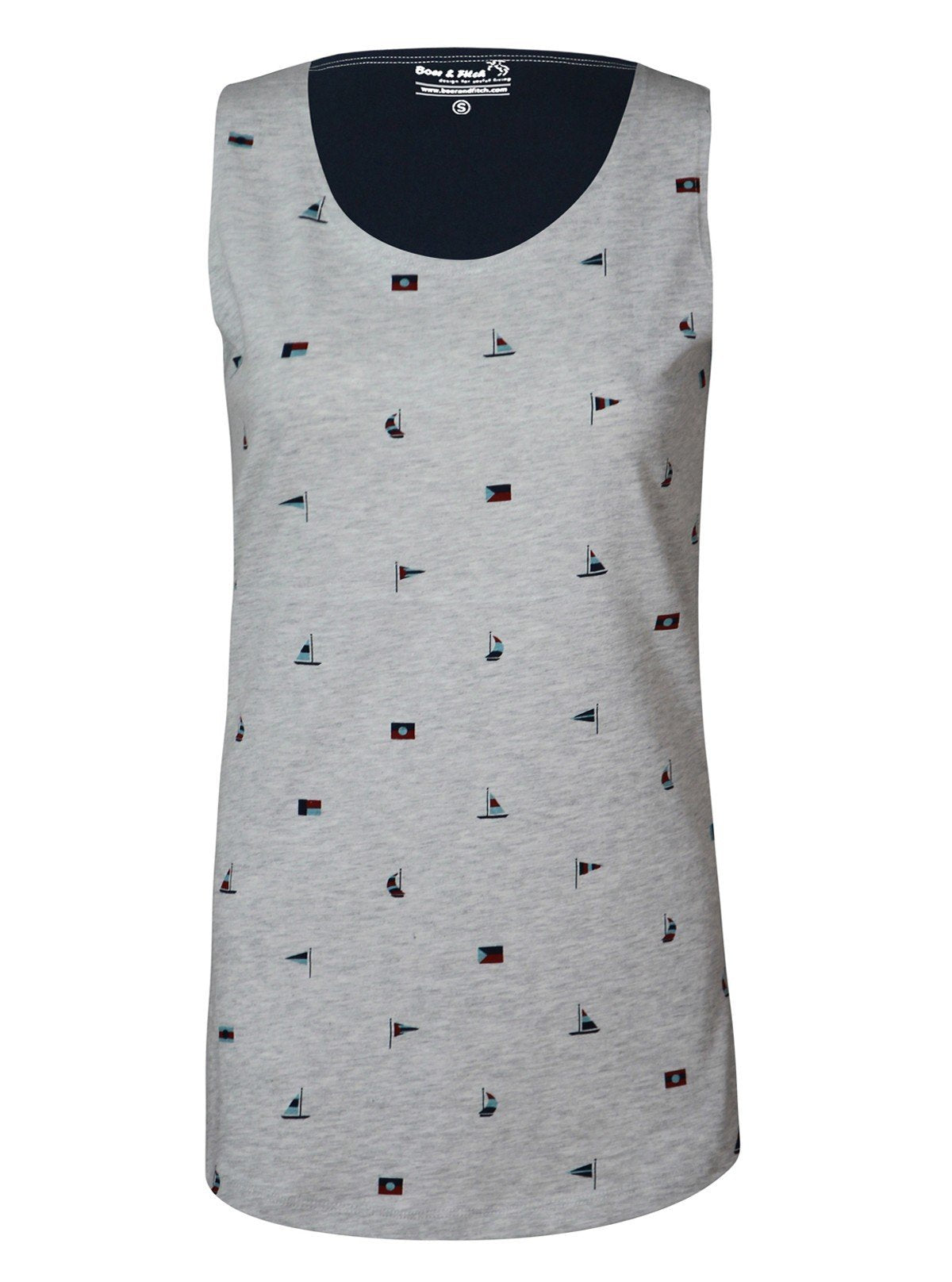 Women’s Flag Printed Sleeveless Top – Trendy & Comfortable | Boer & Fitch - Boer and Fitch