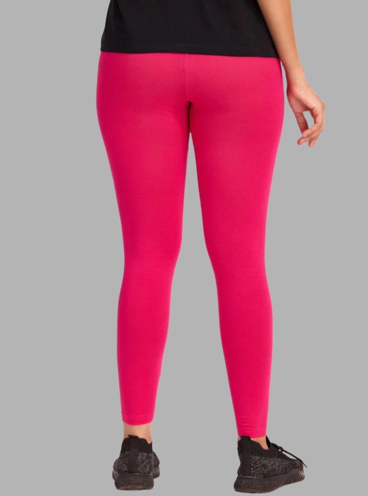Women's Fuchsia Ankle Legging – Soft Stretch Cotton Fit by Boer & Fitch - Boer and Fitch