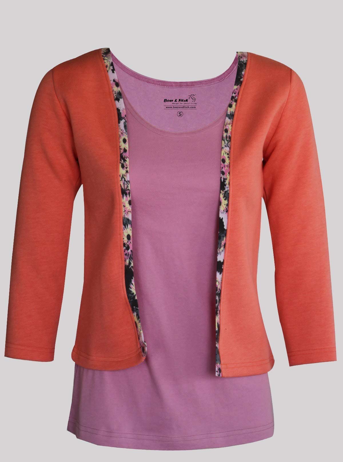 Women’s Fuschia Contrast Fleece Top – Cozy & Trendy | Boer & Fitch - Boer and Fitch