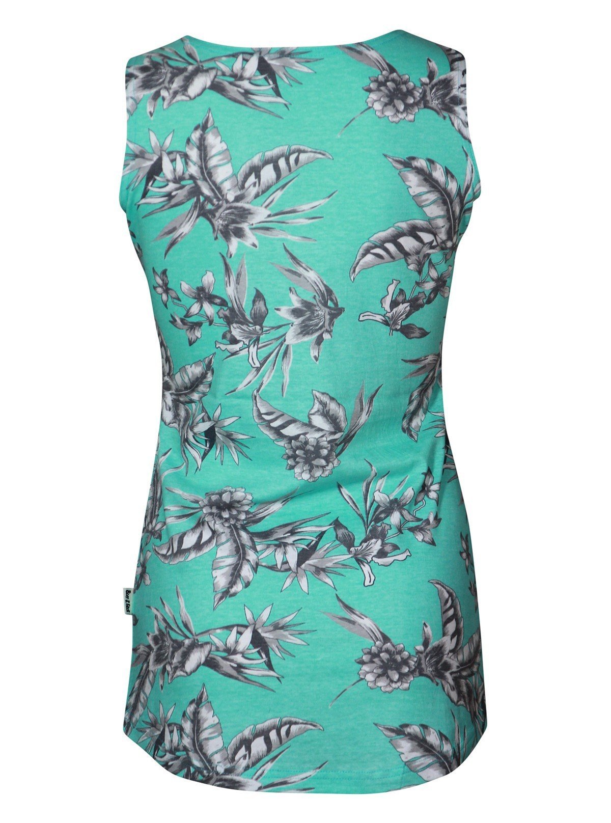 Women’s Green Abstract Print Sleeveless Top – Stylish Casual by Boer and Fitch - Boer and Fitch