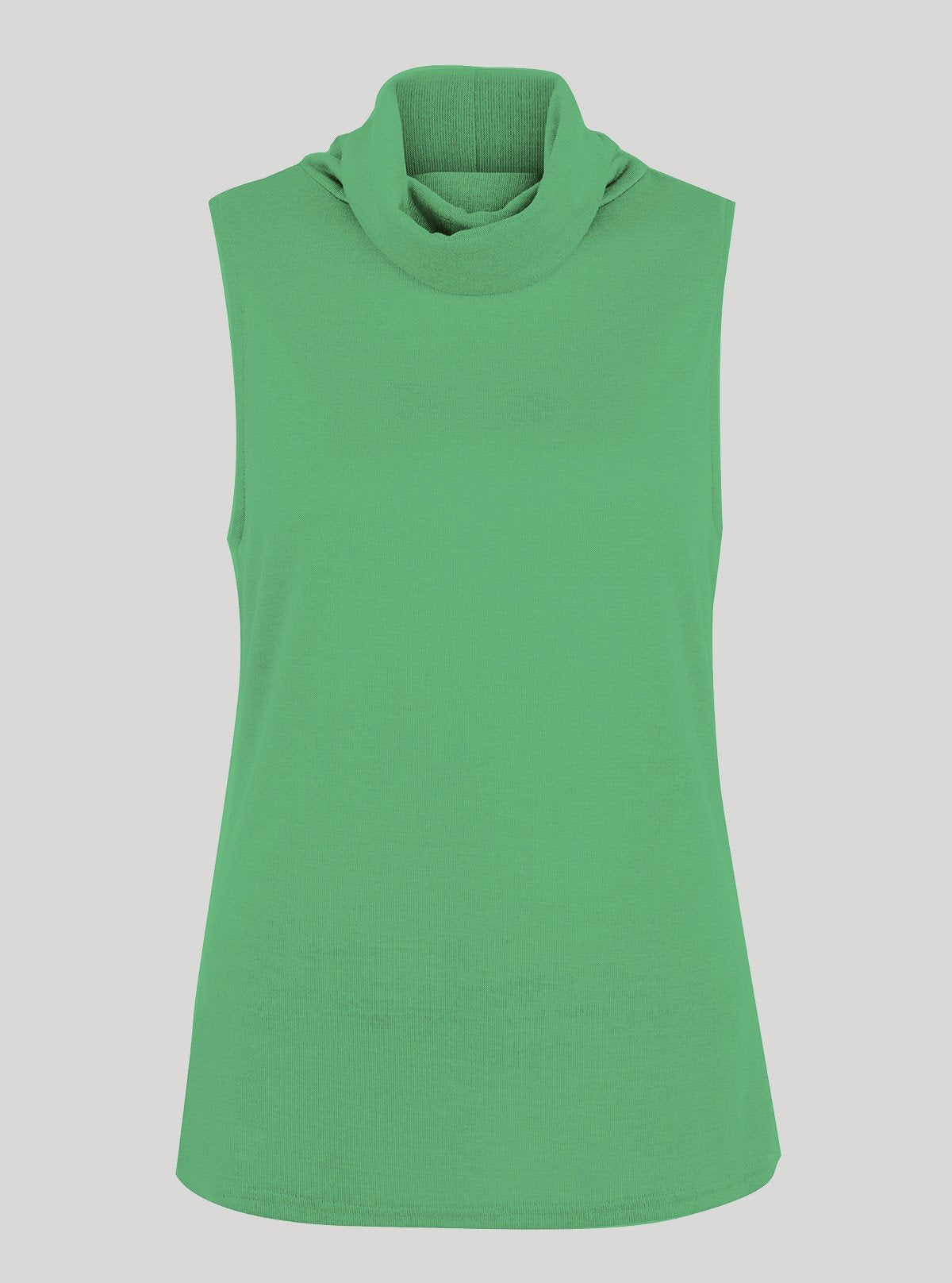 Women’s Green Roll - On Neck Sleeveless Top – Stylish & Comfortable | Boer & Fitch - Boer and Fitch