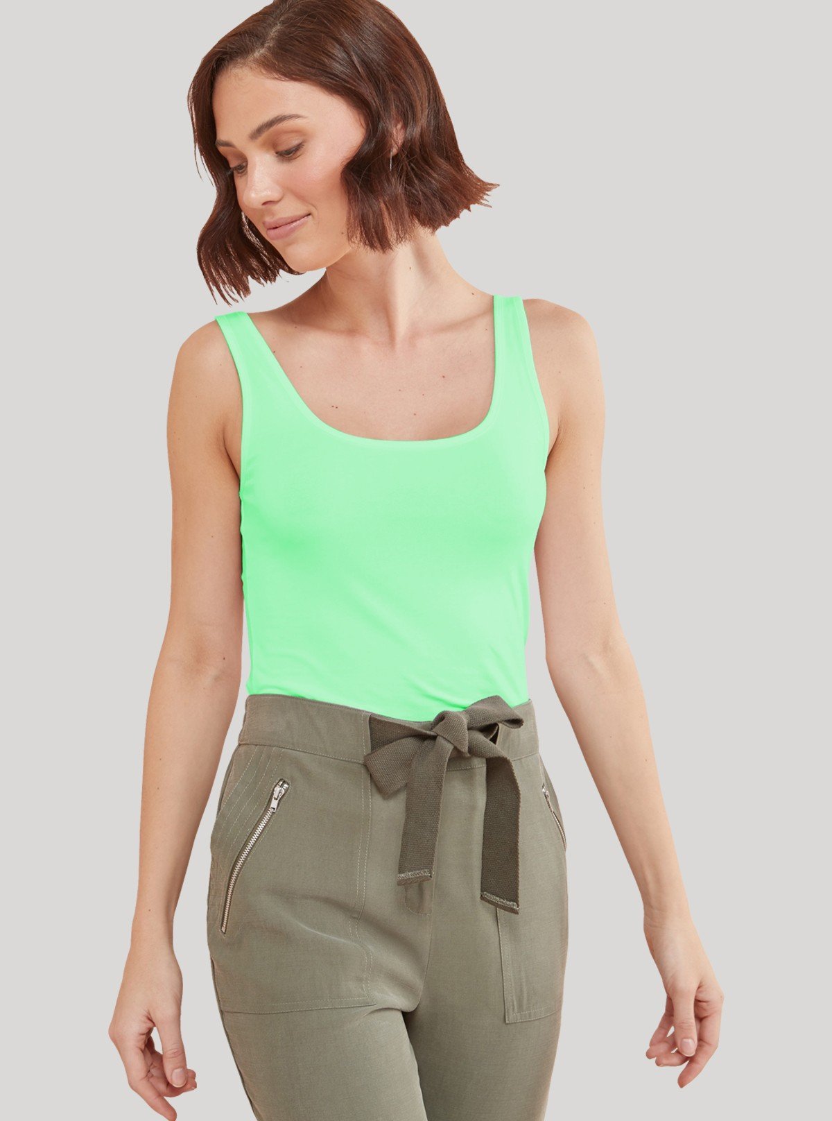 Women’s Green Sleeveless Stretch Top – Comfortable & Stylish | Boer & Fitch - Boer and Fitch