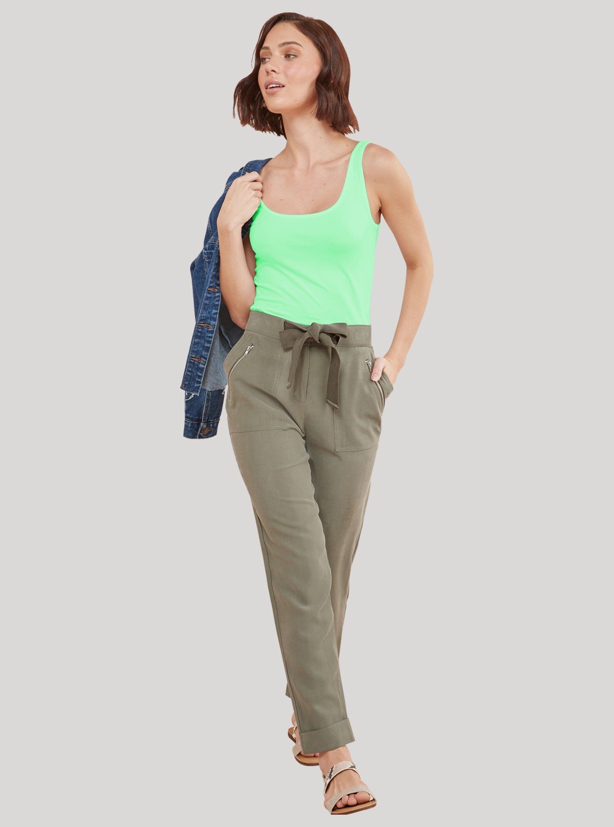 Women’s Green Sleeveless Stretch Top – Comfortable & Stylish | Boer & Fitch - Boer and Fitch