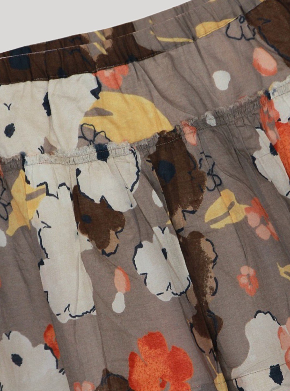 Women’s Grey Contrast Floral Short Skirt – Stylish & Chic | Boer & Fitch - Boer and Fitch