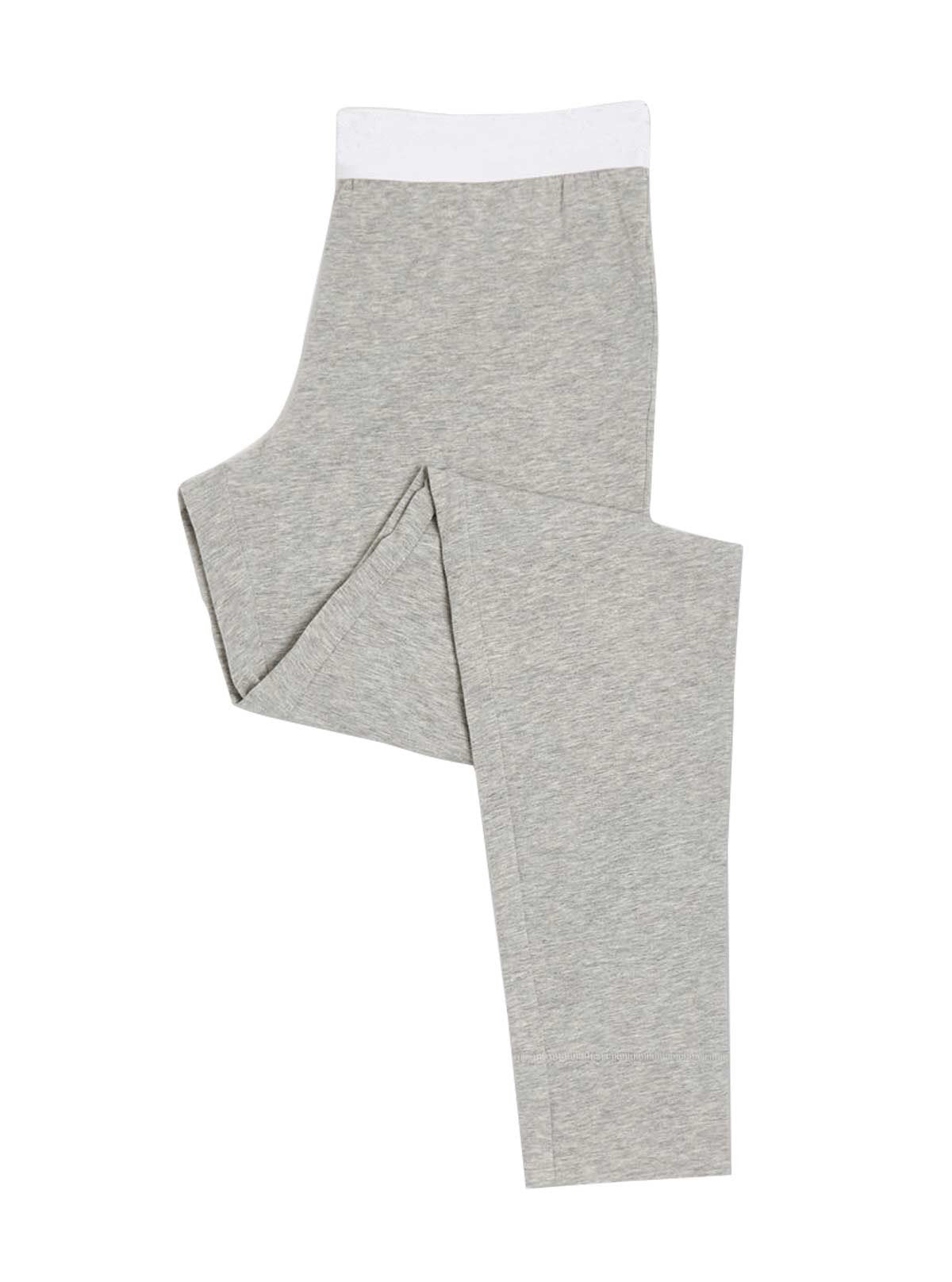 Women’s Grey Melange Cotton Jersey Pyjama Pant – Soft, Cozy & Breathable - Boer and Fitch