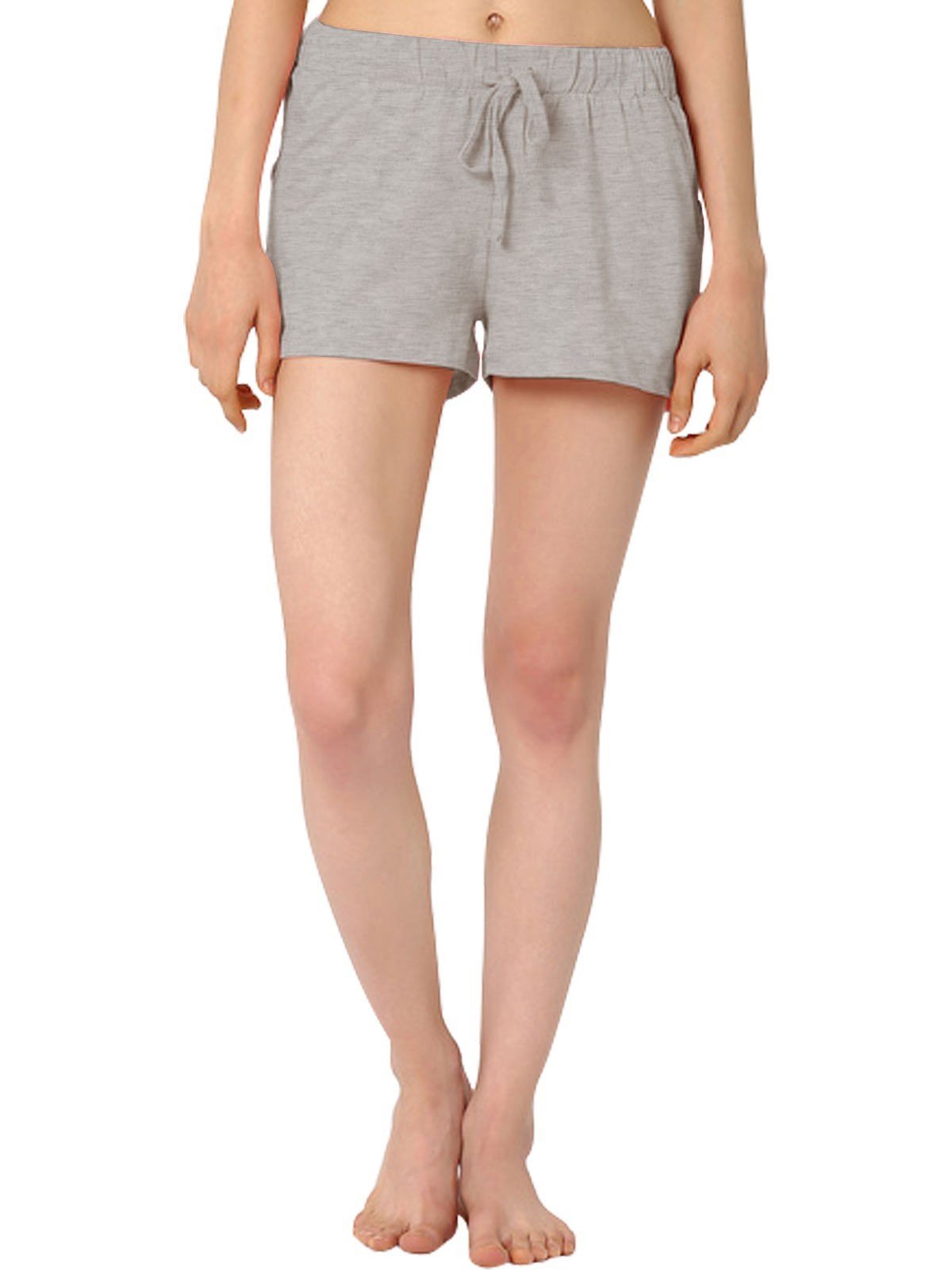 Women’s Grey Melange Cotton Shorts – Comfortable & Stylish | Boer & Fitch - Boer and Fitch