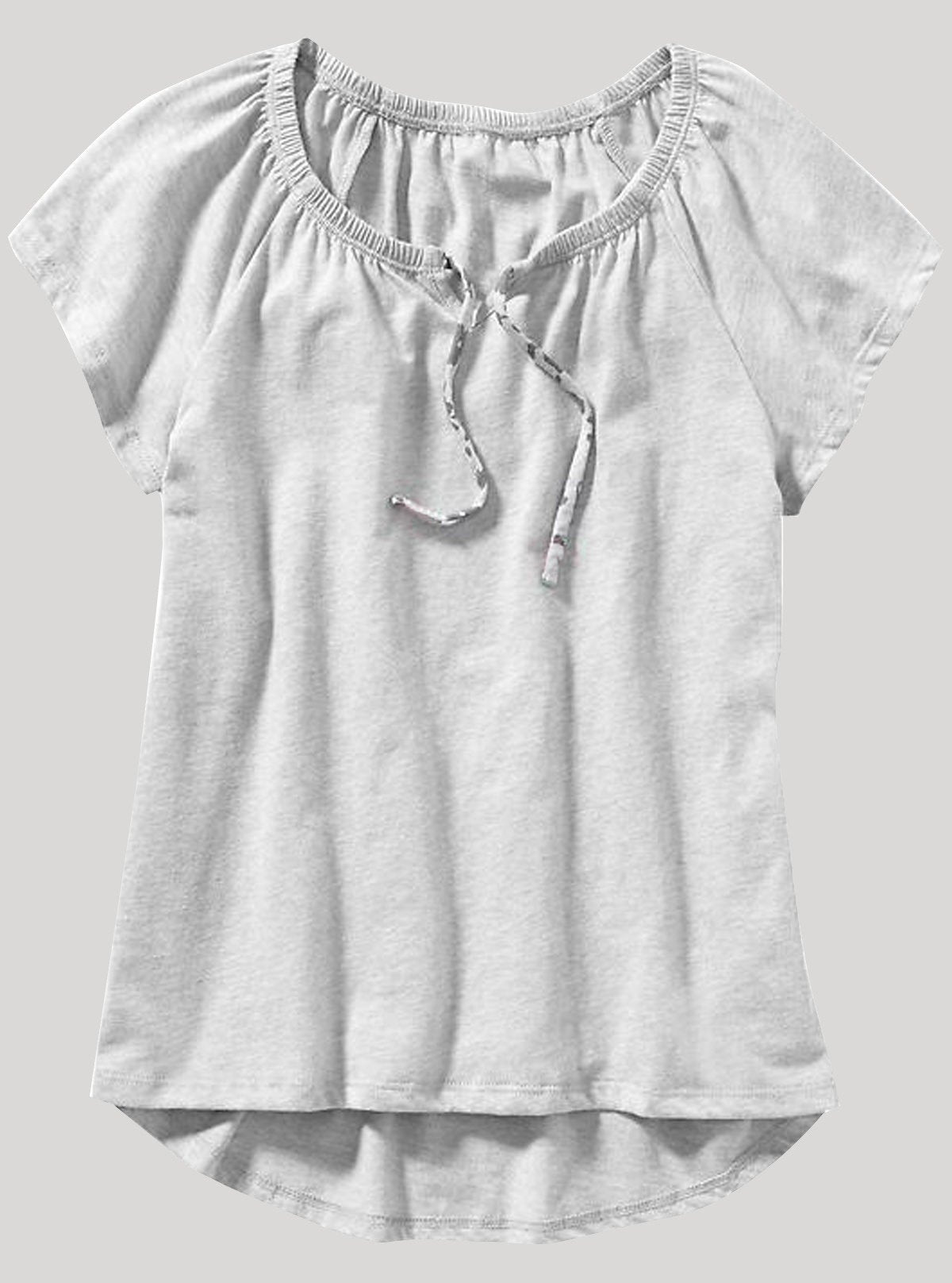 Women’s Grey Melange Pleated Top – Elegant & Comfortable | Boer & Fitch - Boer and Fitch