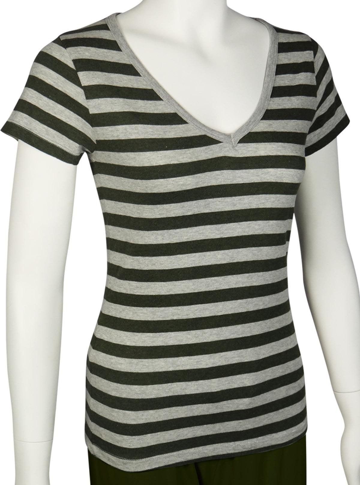 Women’s Grey Striped Top – Stylish & Comfortable | Boer & Fitch - Boer and Fitch