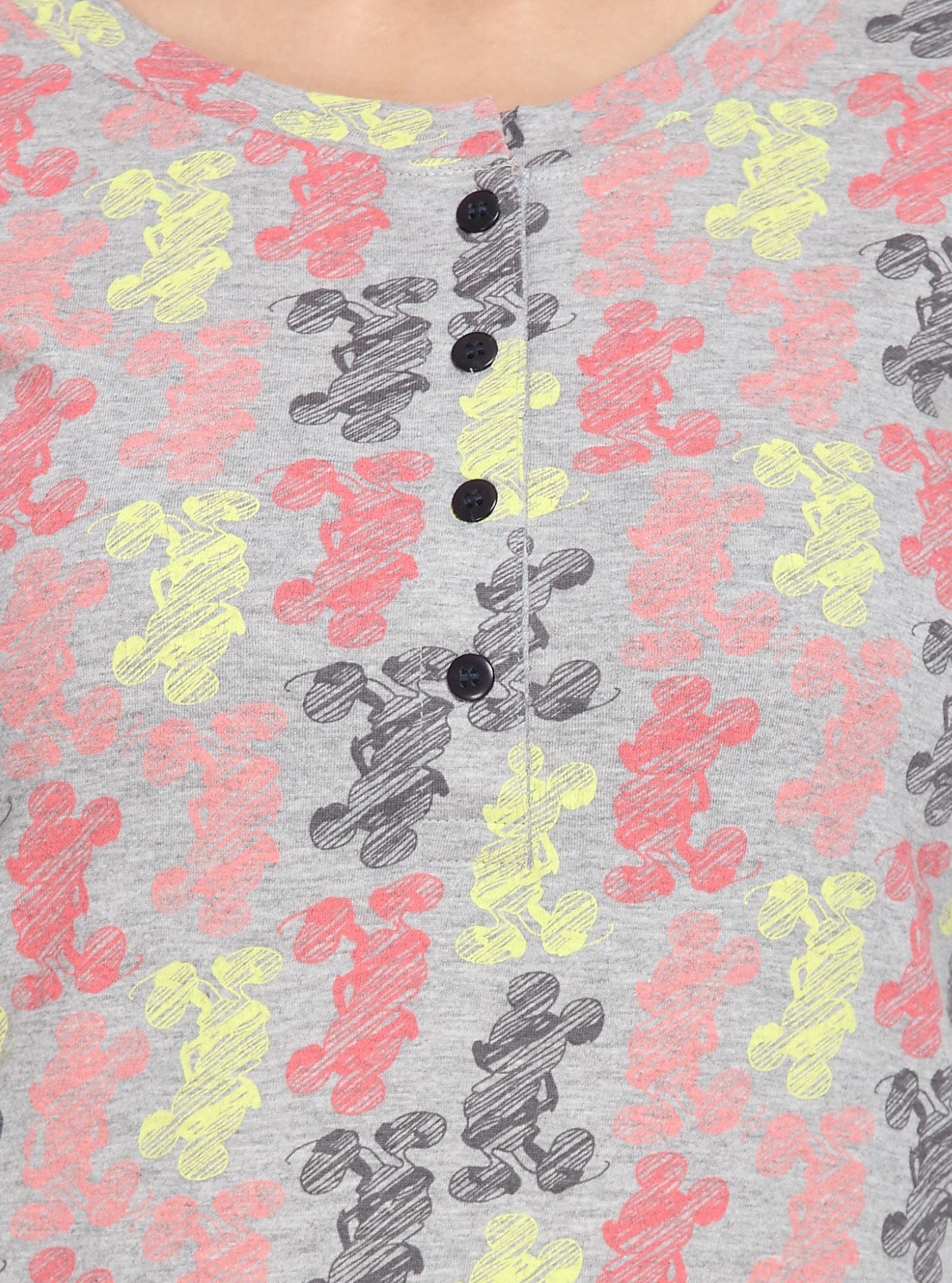 Women's Grey Textured Tri - Colour Printed Top – Modern Chic by Boer & Fitch - Boer and Fitch