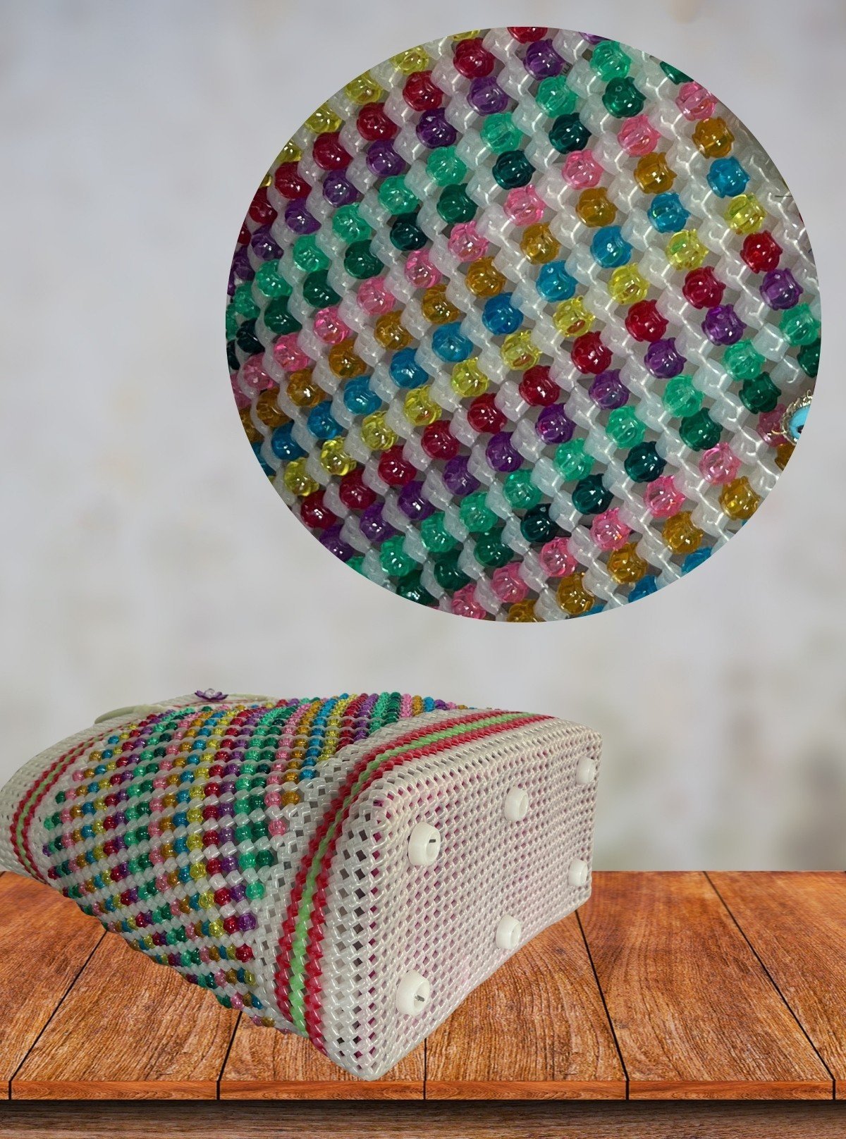 Women's Handmade Beaded Wire Bag – Multi - Purpose Fashion Accessory by Boer and Fitch - Boer and Fitch