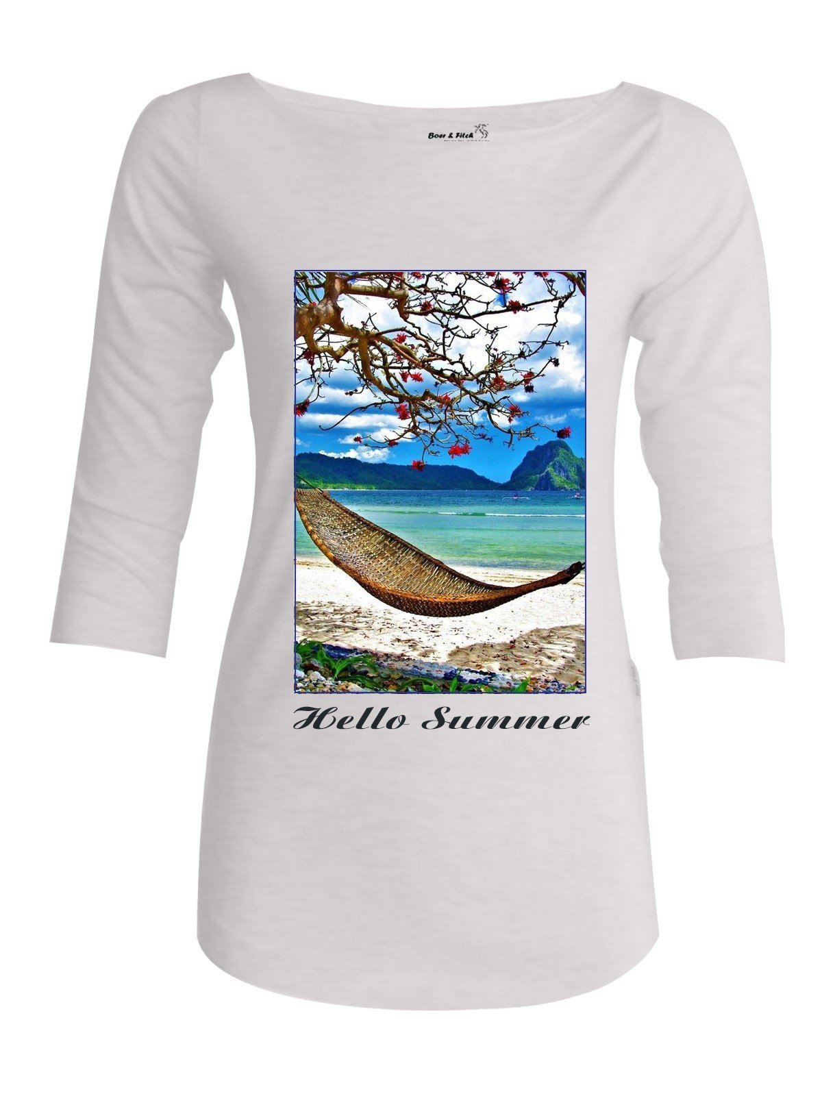 Women’s Hello Summer Printed Top – Vibrant & Stylish | Boer & Fitch - Boer and Fitch