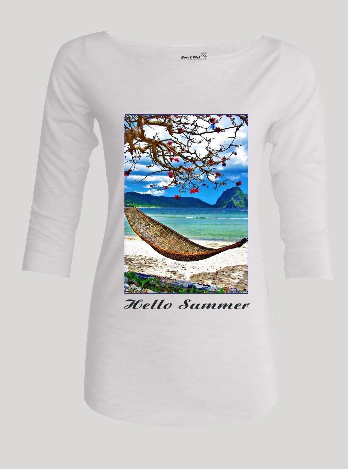 Women’s Hello Summer Printed Top – Vibrant & Stylish | Boer & Fitch - Boer and Fitch