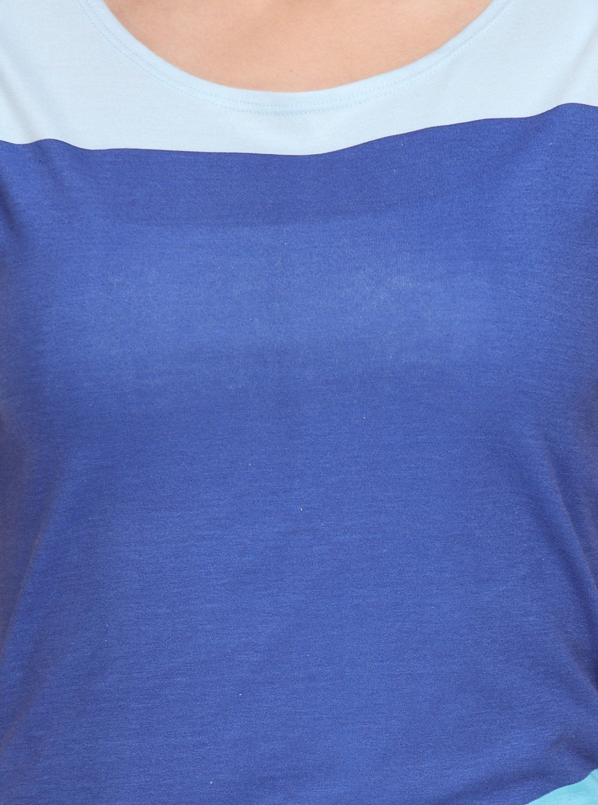 Women's Ink Blue Cut and Sew Sleeveless Cotton Jersey Top by Boer and Fitch - Boer and Fitch