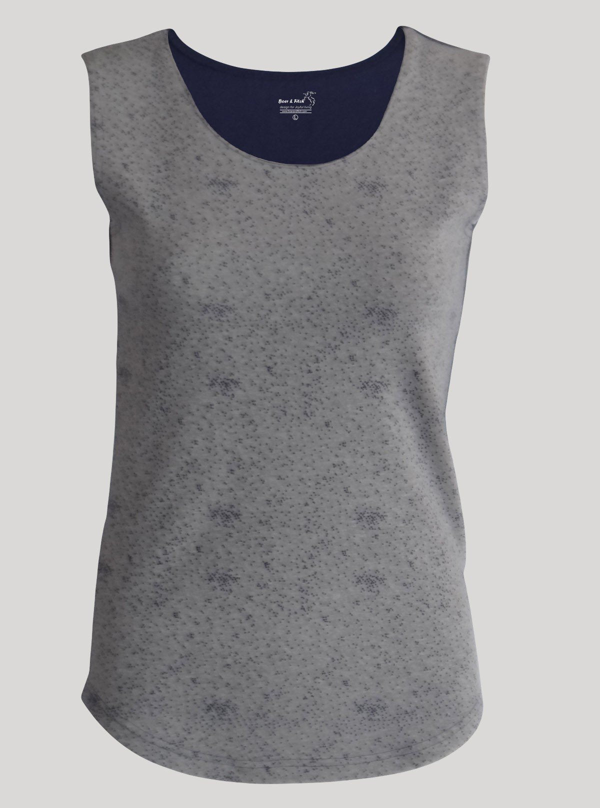 Women’s Ink Spread Designer Print Sleeveless Top – Trendy & Comfortable | Boer & Fitch - Boer and Fitch