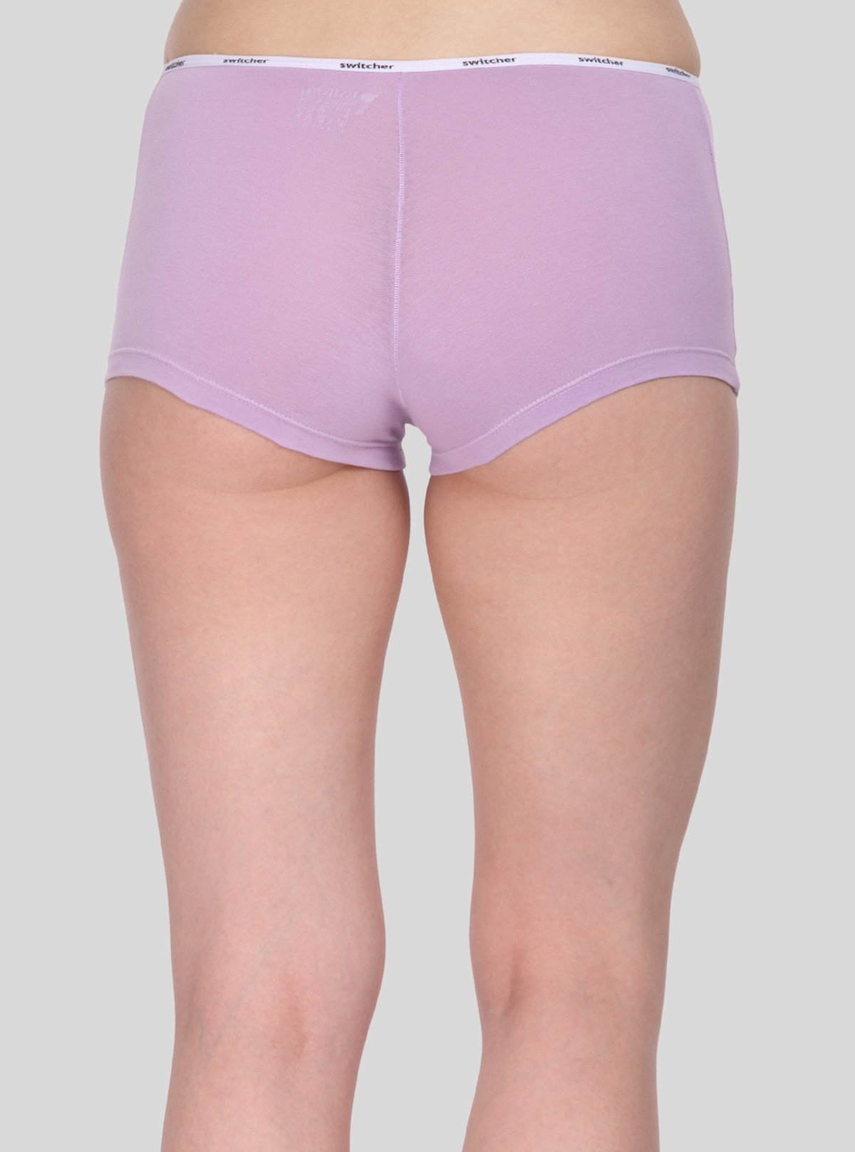 Women’s Lavender Solid Hipster Brief in Cotton Elastane Jersey – Soft, Stretchable & Stylish - Boer and Fitch