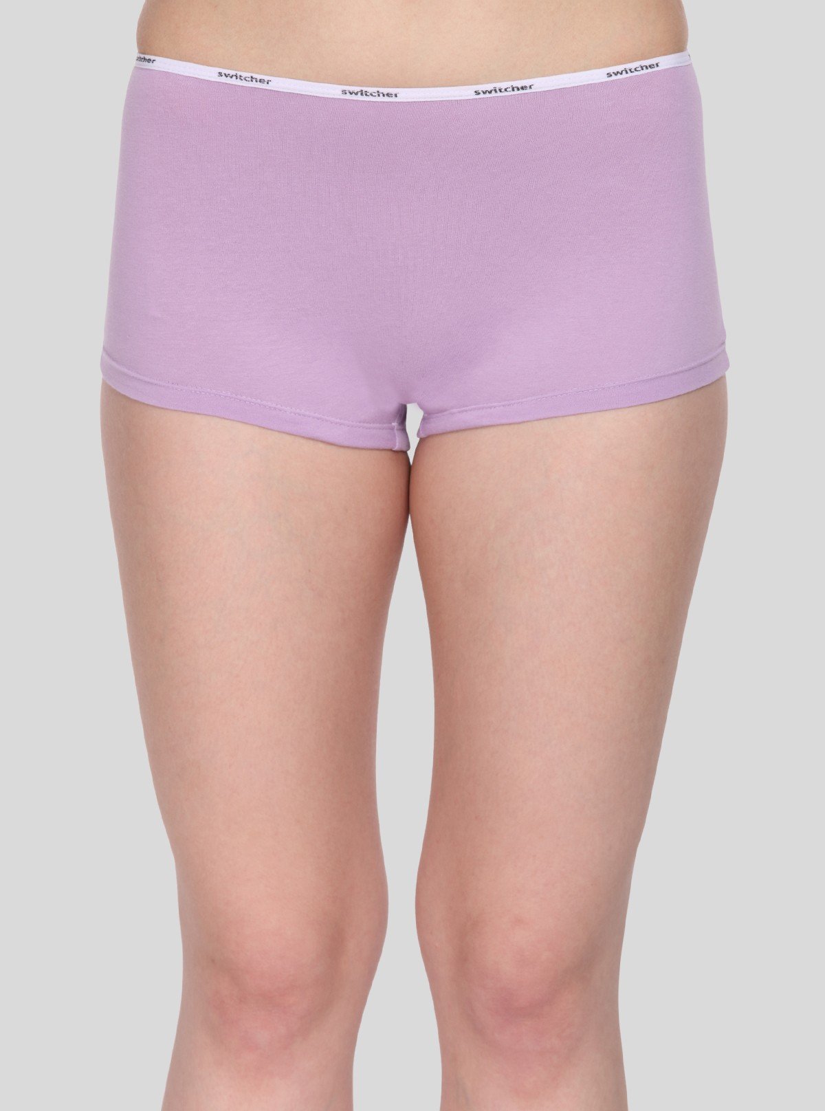 Women’s Lavender Solid Hipster Brief in Cotton Elastane Jersey – Soft, Stretchable & Stylish - Boer and Fitch